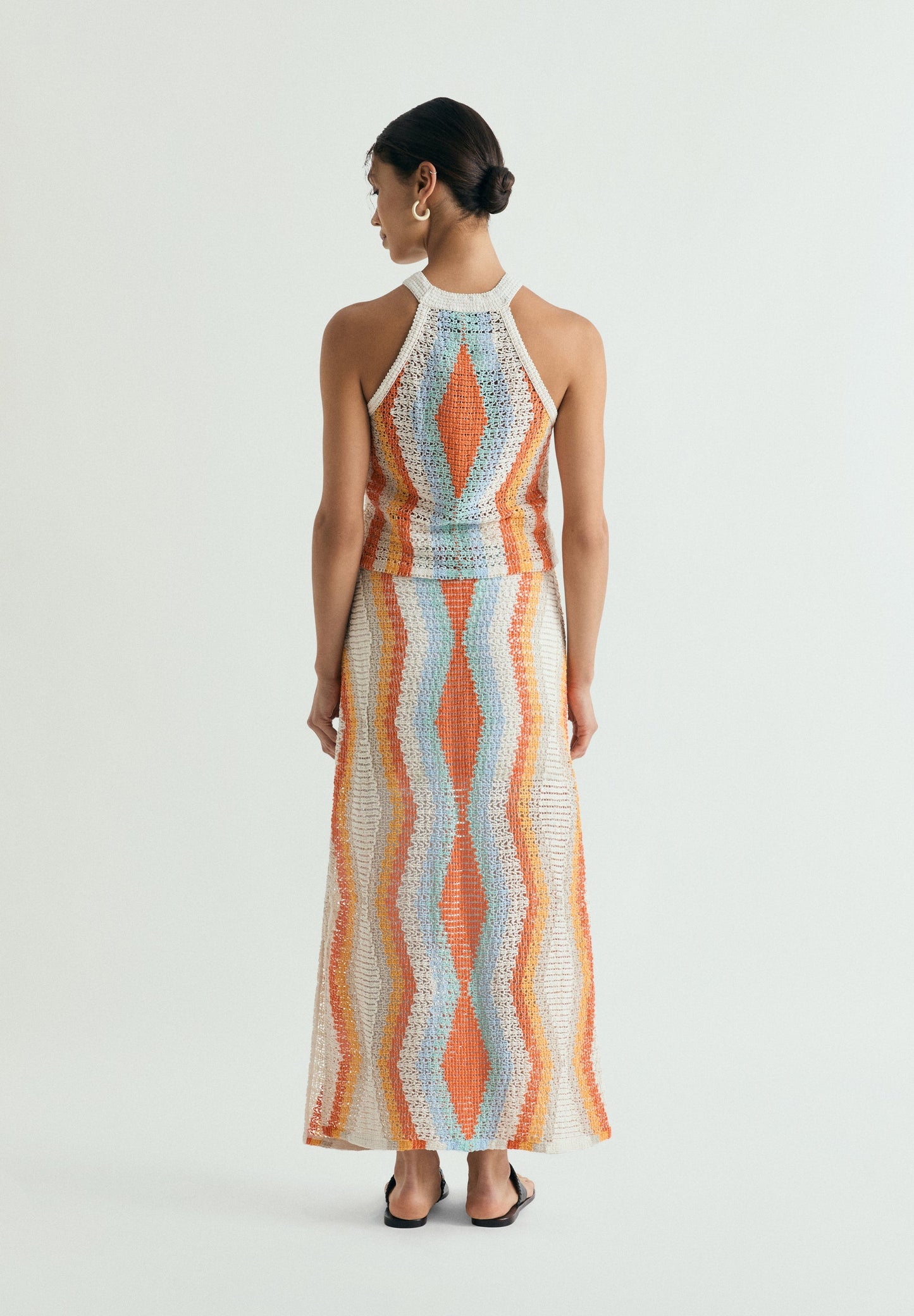 SAIA EM CROCHET MULTICOLOR