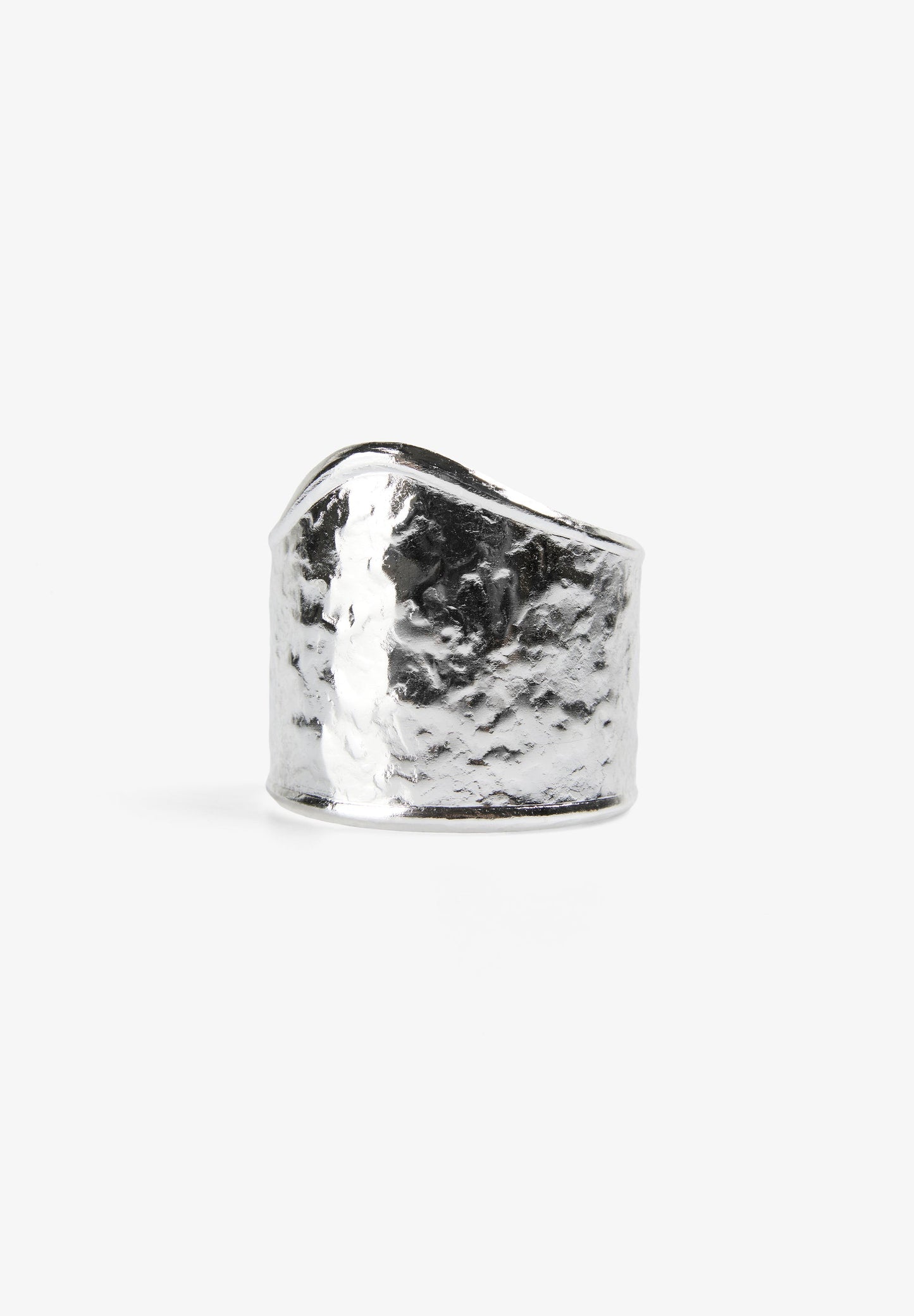 BRACELETE PRATEADA COM TEXTURA