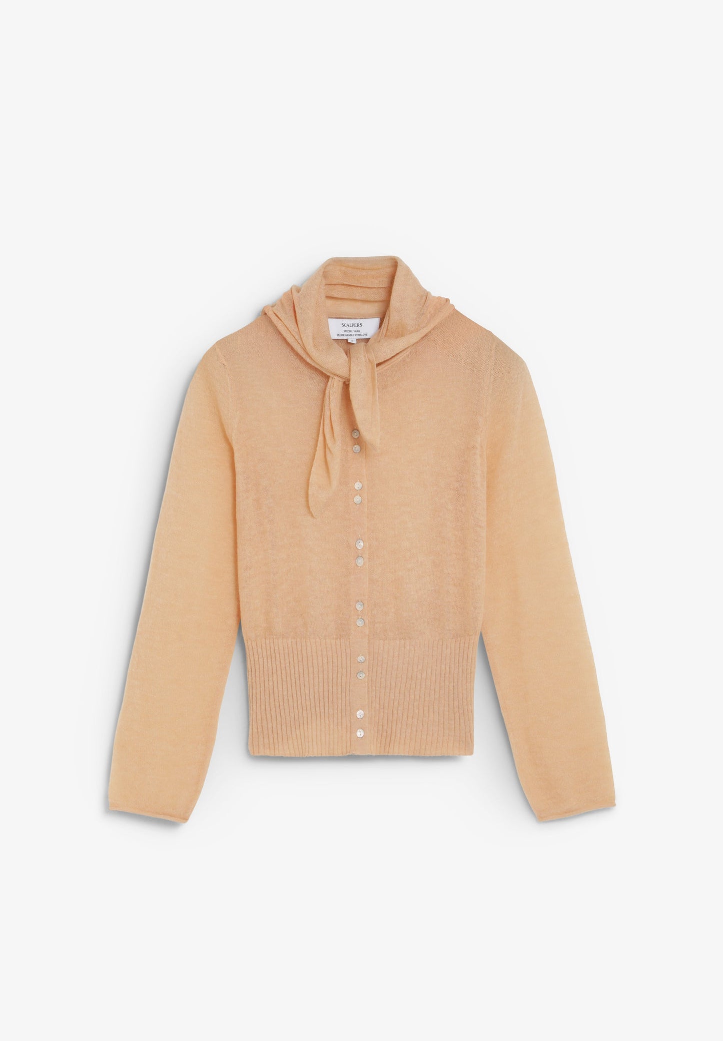 CARDIGAN COM LAÇO NA GOLA