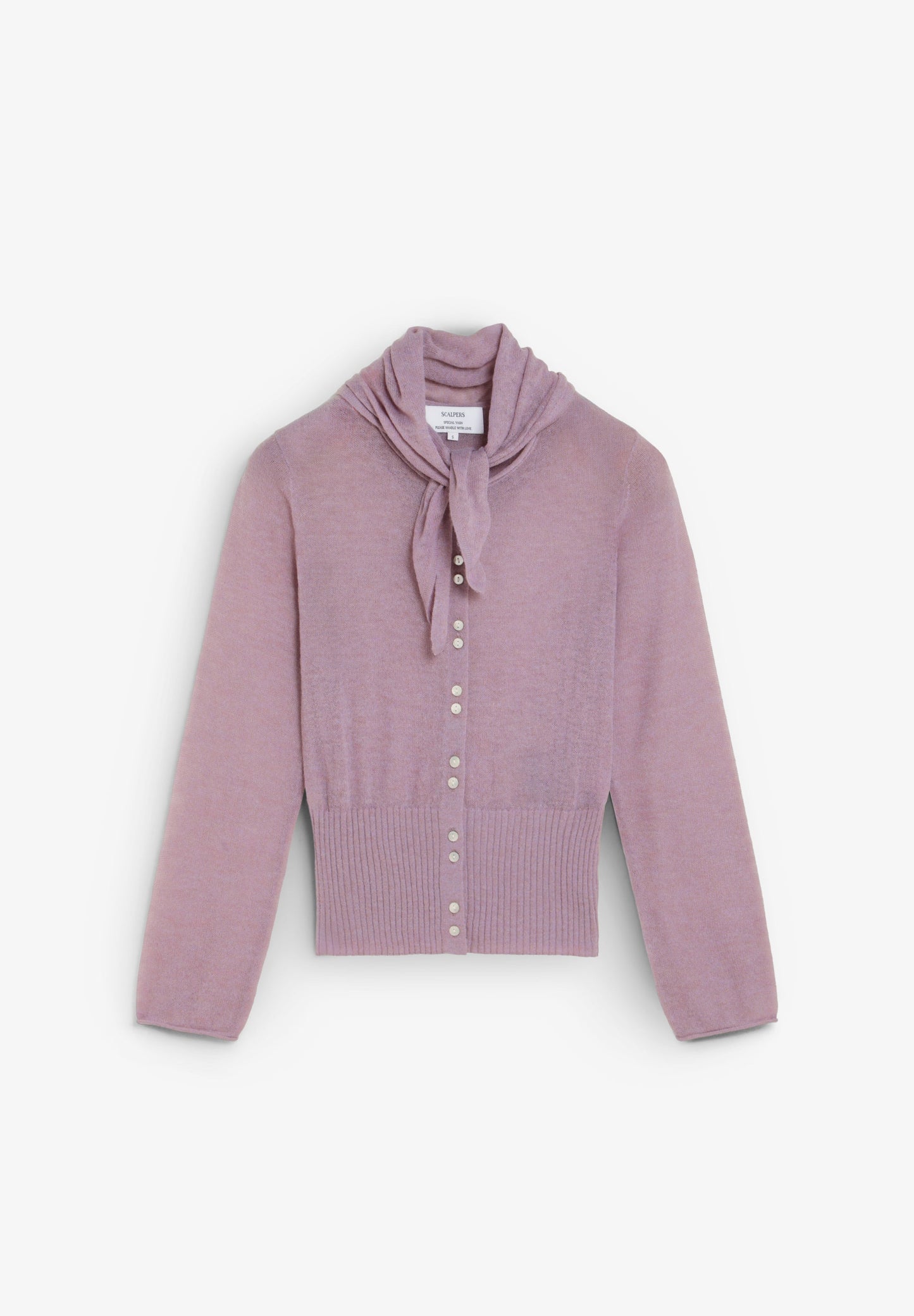 CARDIGAN COM LAÇO NA GOLA