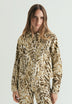 CASACO DENIM COM ESTAMPADO ANIMAL