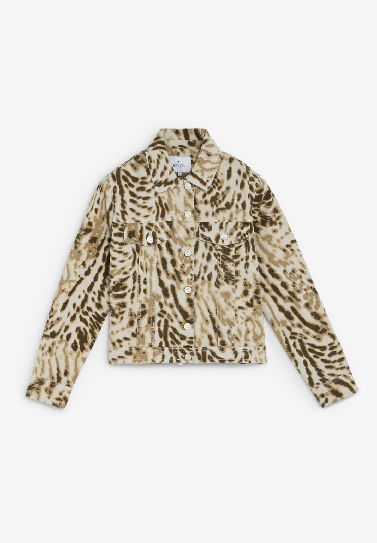CASACO DENIM COM ESTAMPADO ANIMAL