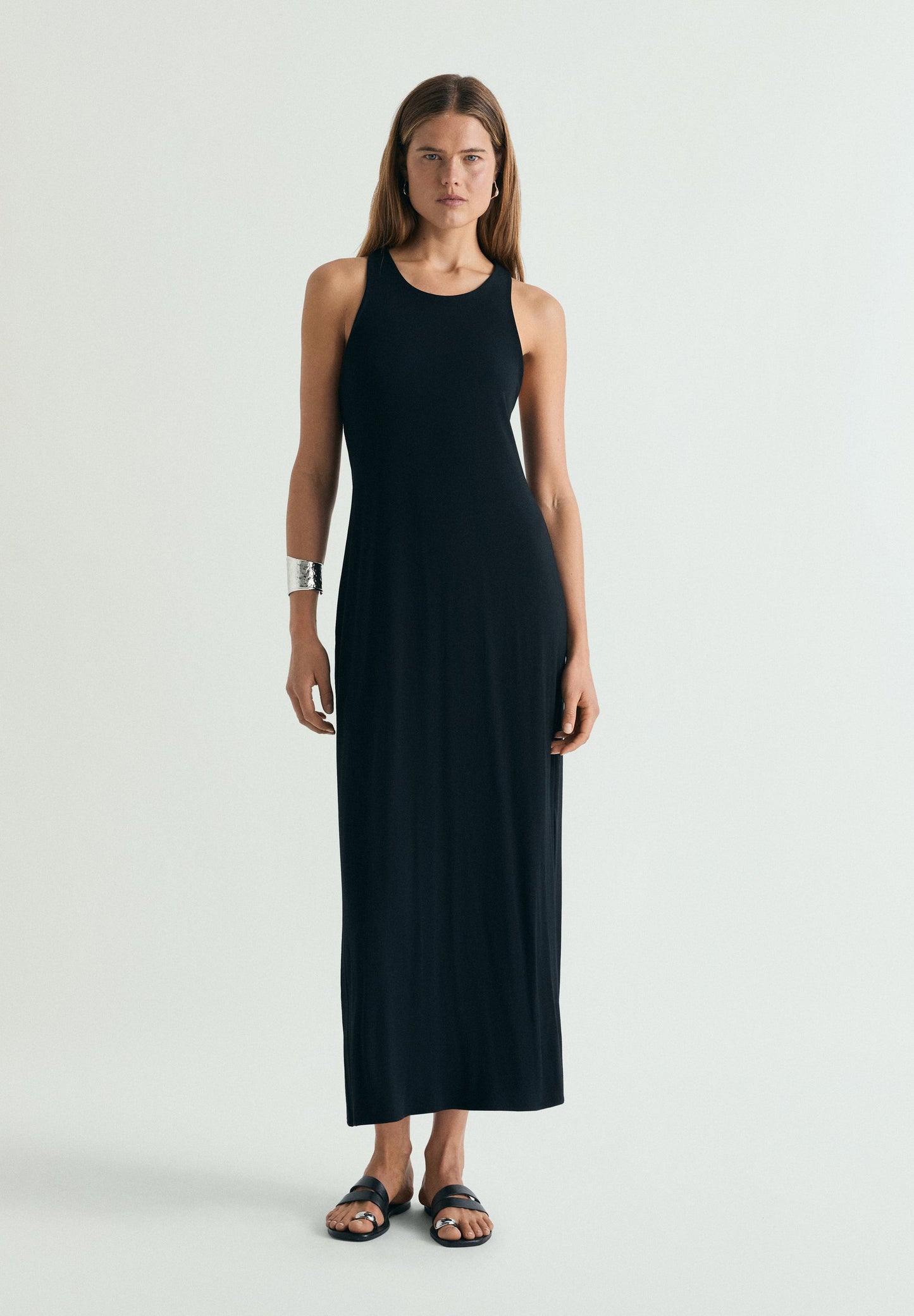 SCTWISTED BACK JERSEY DRESS