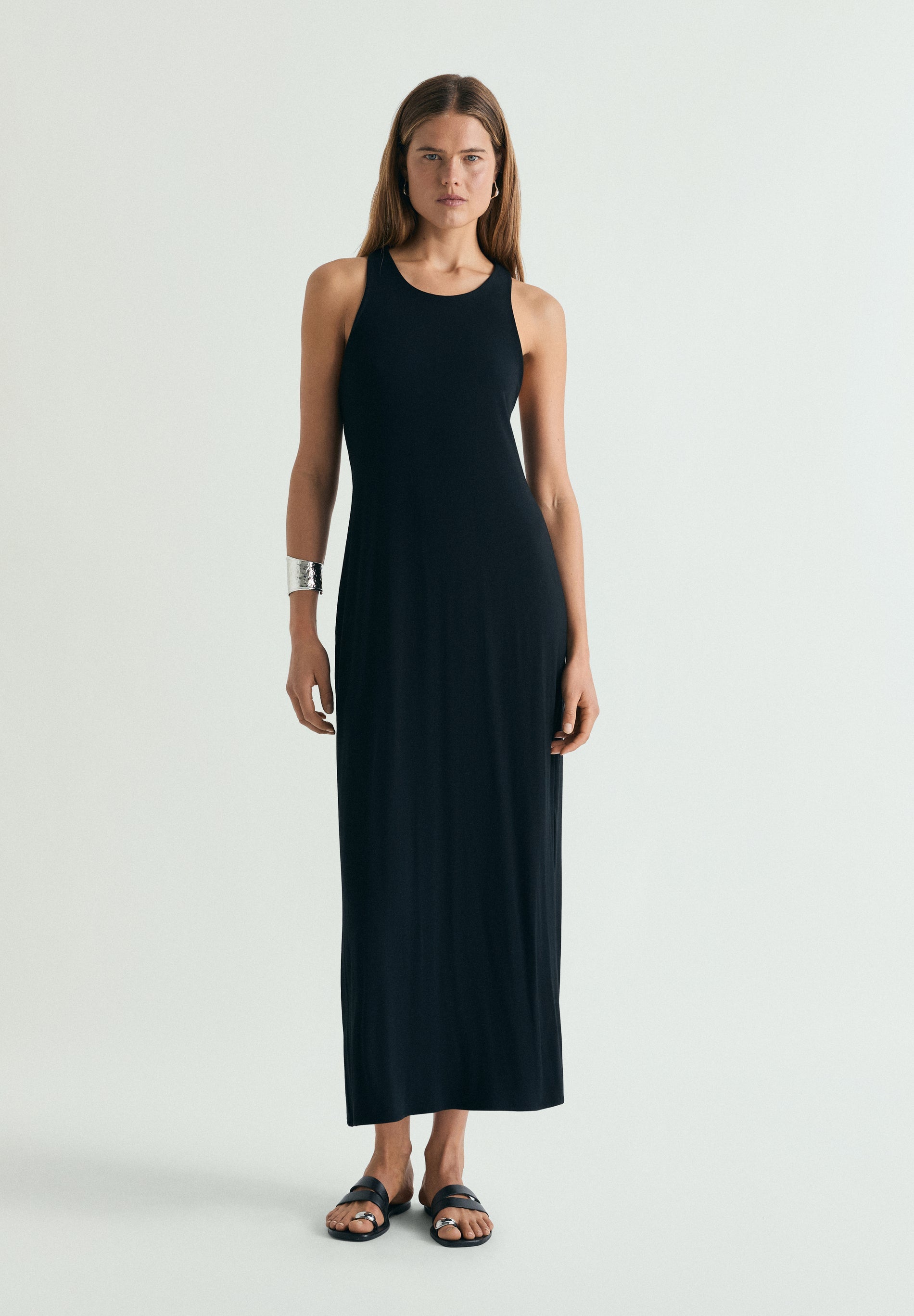 SCTWISTED BACK JERSEY DRESS