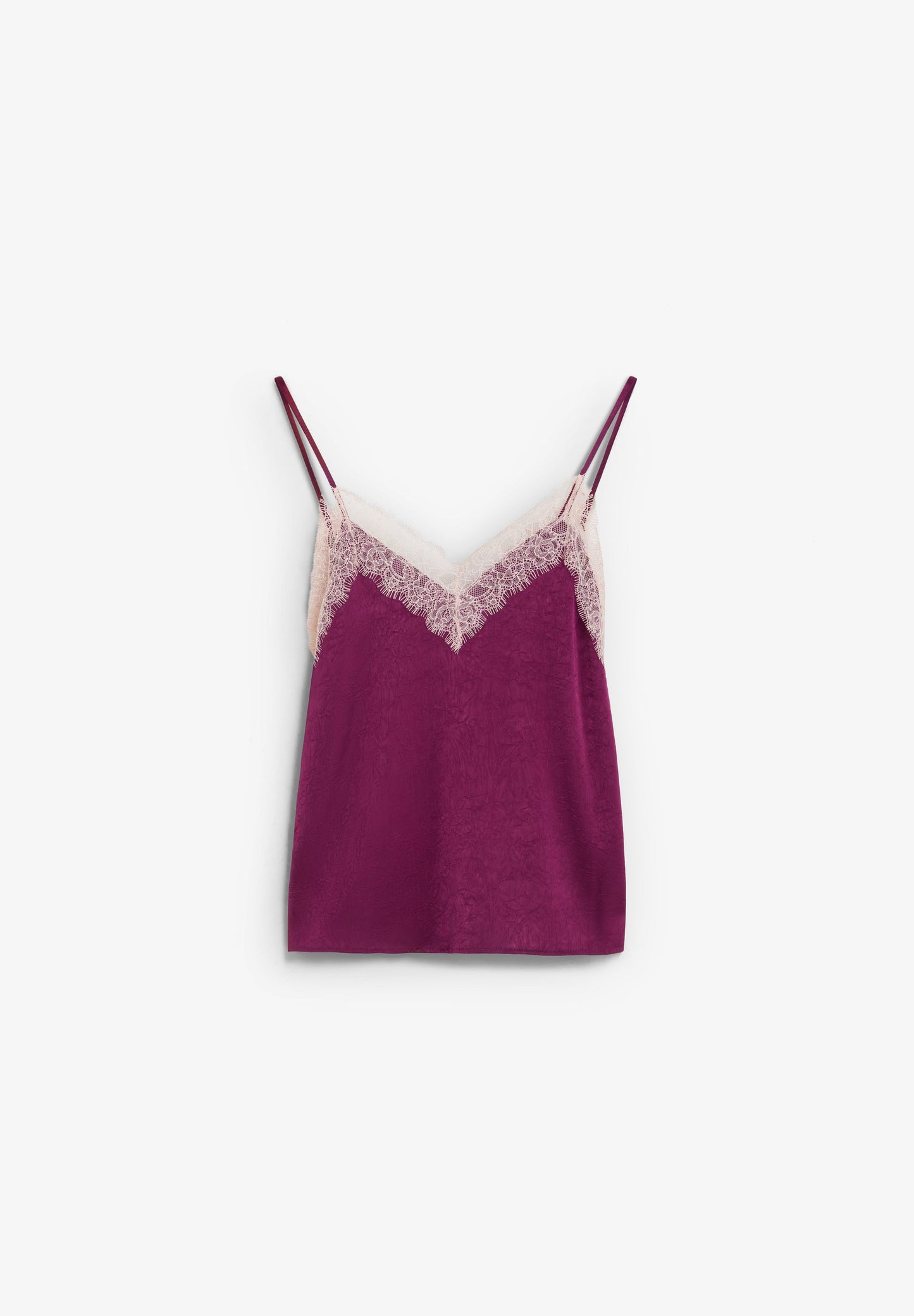 TOP ACETINADO COM RENDA
