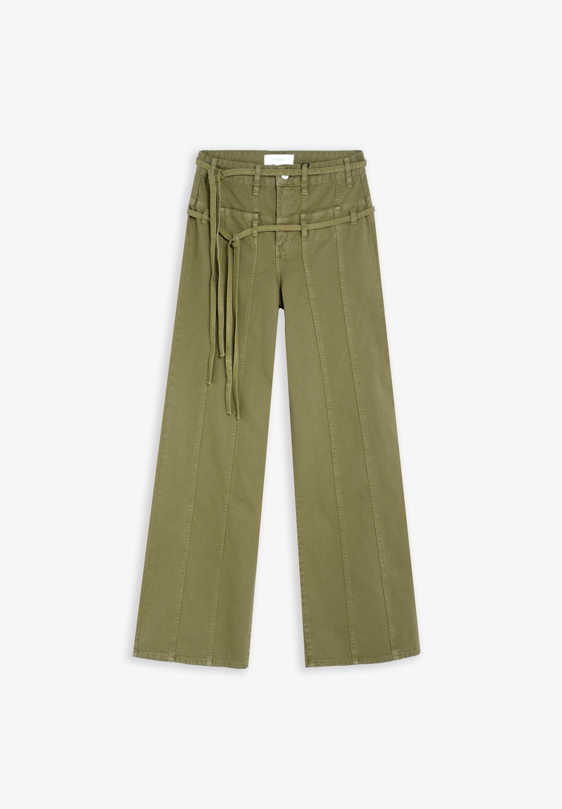 SCNEWSEAMS BELT DENIM PANT