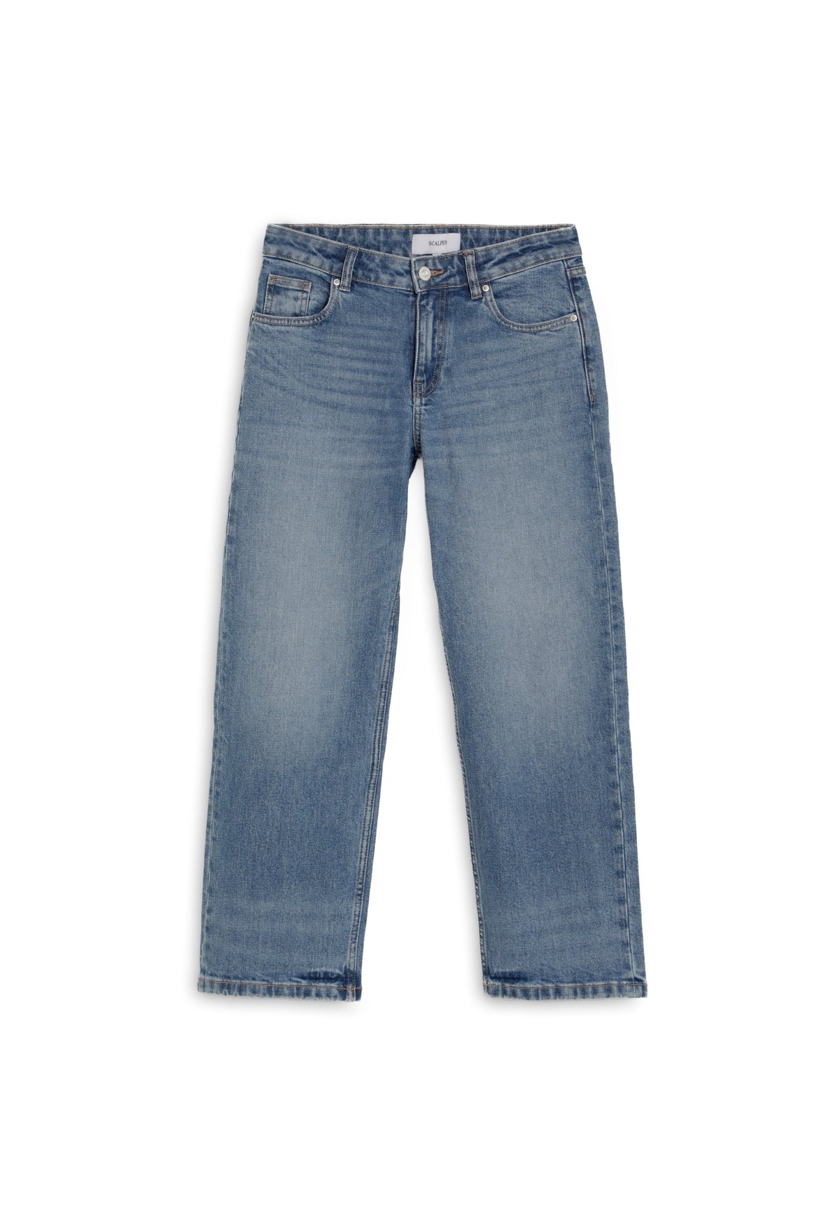 JEANS A DIREITO DE CINTURA BAIXA