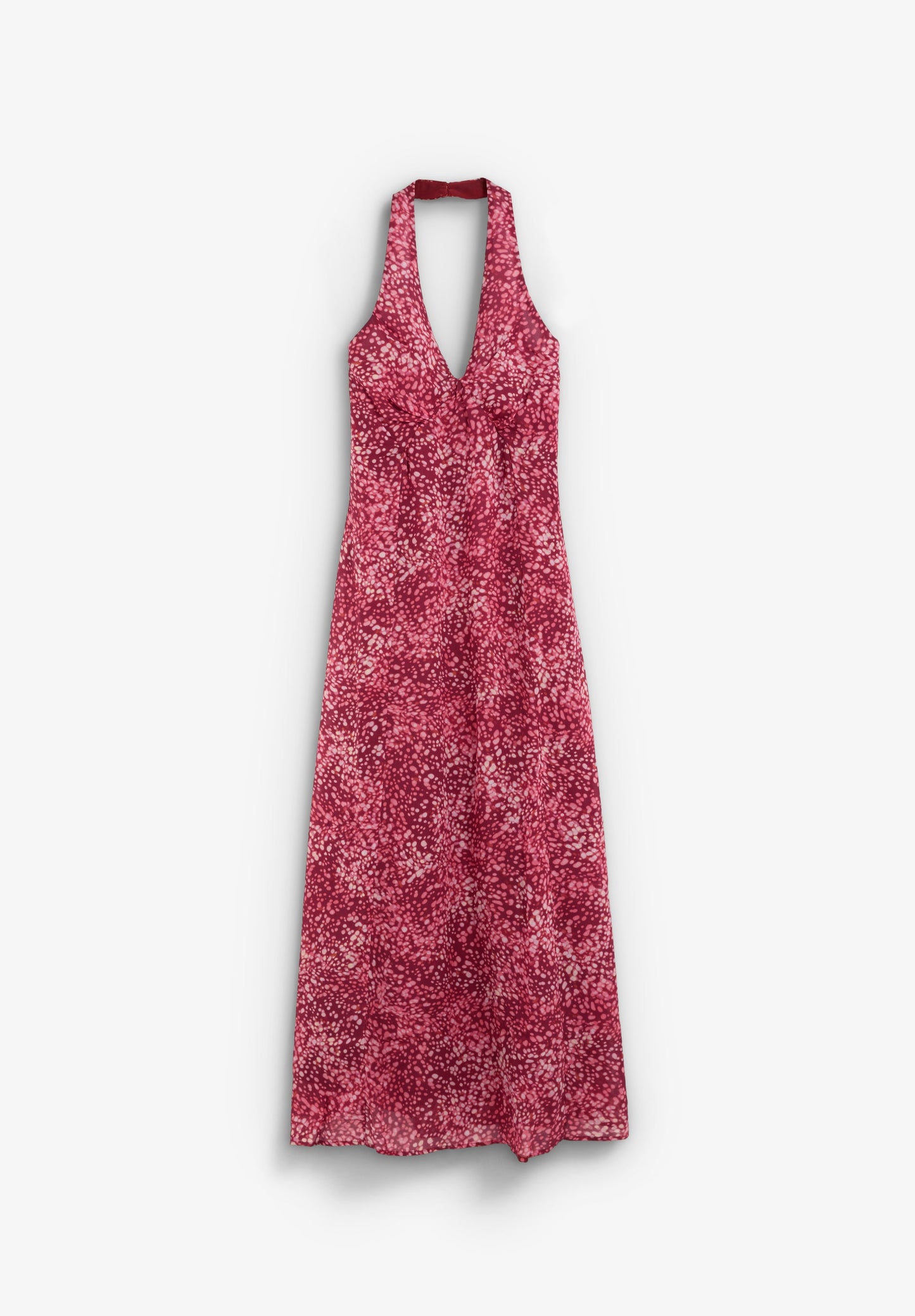 VESTIDO HALTER COM PADRÃO