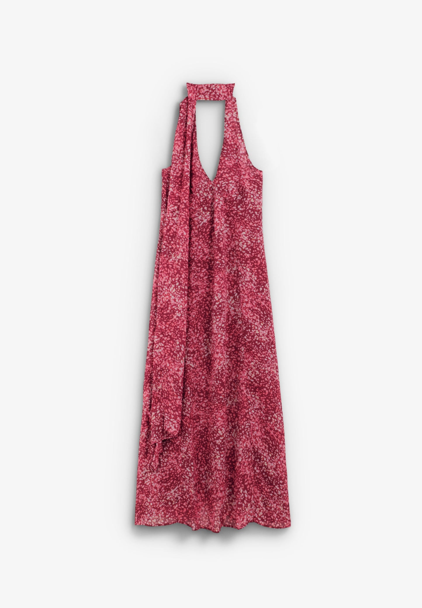 VESTIDO HALTER COM PADRÃO