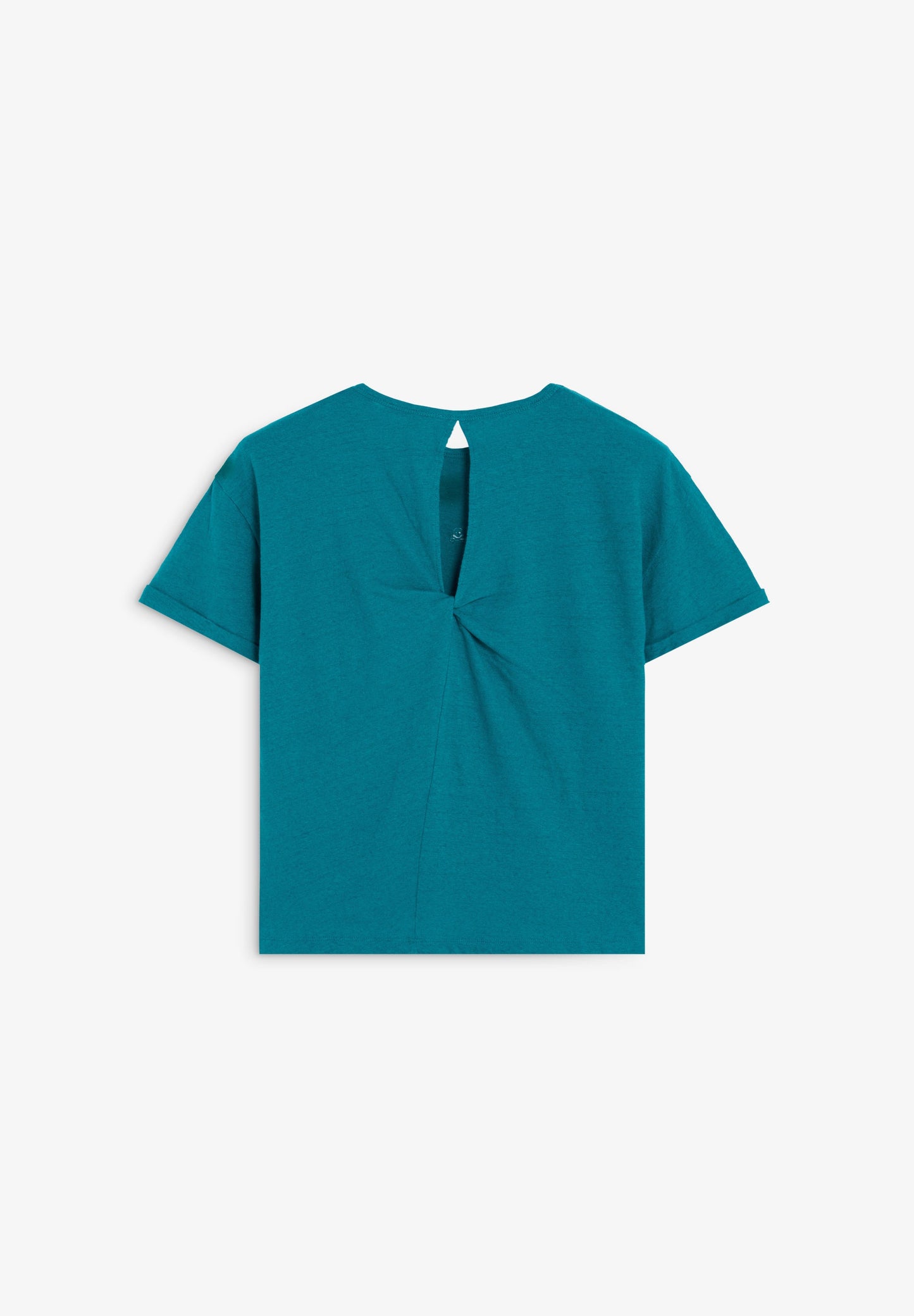 T-SHIRT COM NÓ ATRÁS