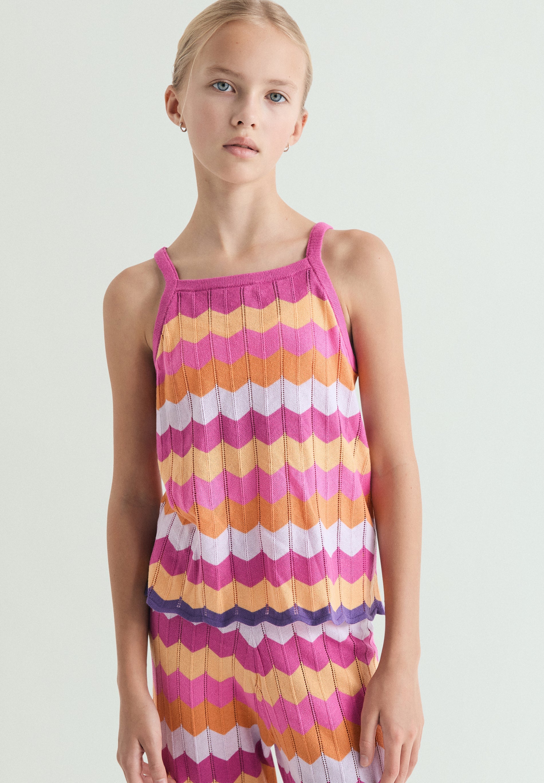 TOP DE MALHA MULTICOLOR