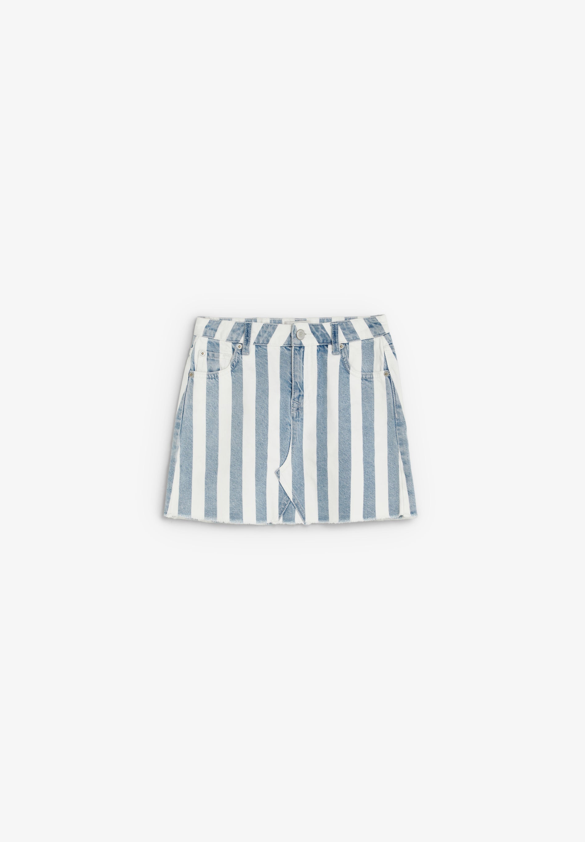 SAIA DENIM ÀS RISCAS EM CONTRASTE