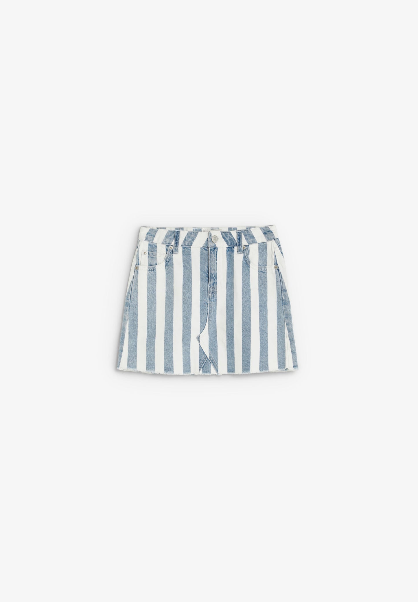 SAIA DENIM ÀS RISCAS EM CONTRASTE