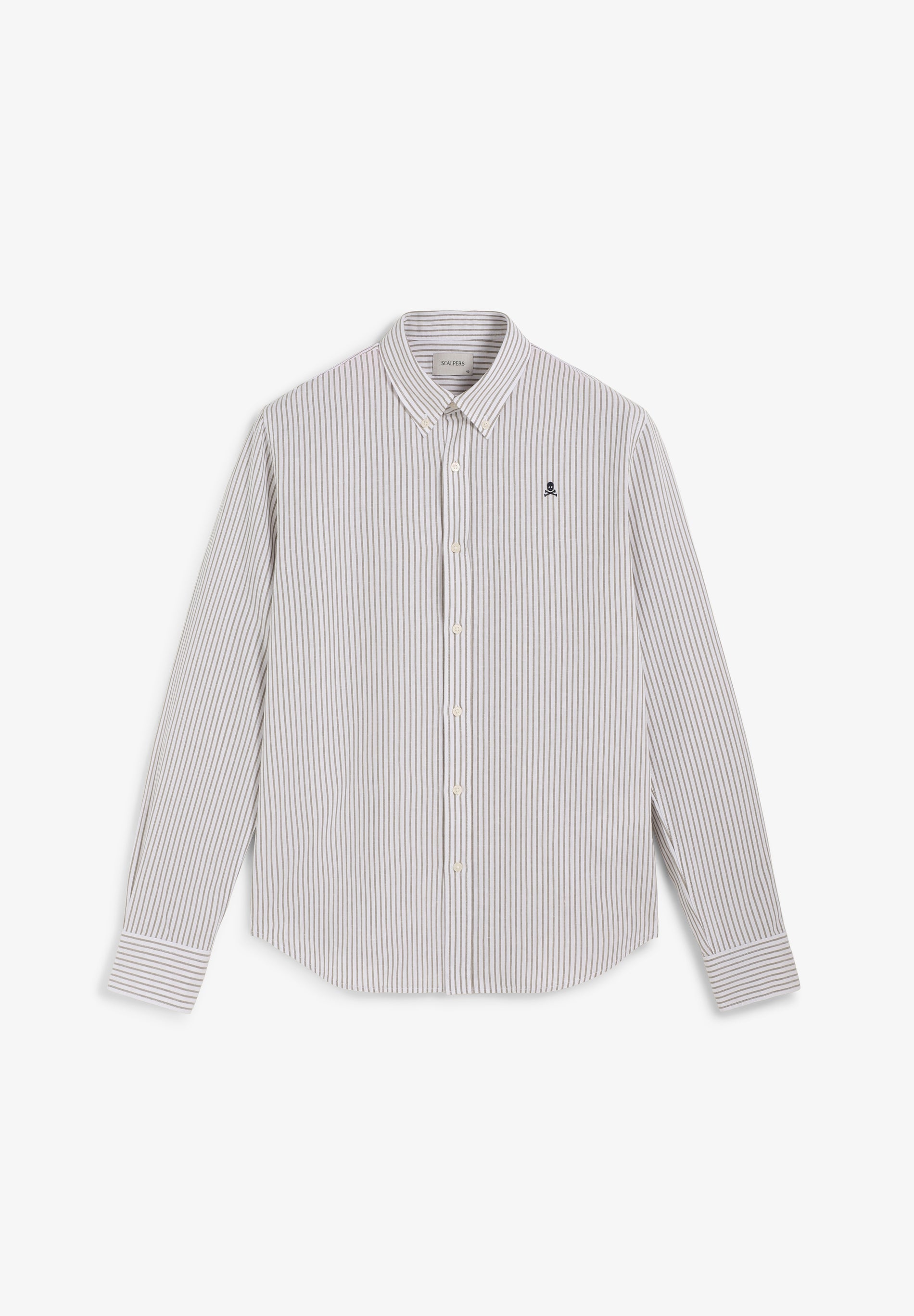 CAMISA OXFORD ÀS RISCAS