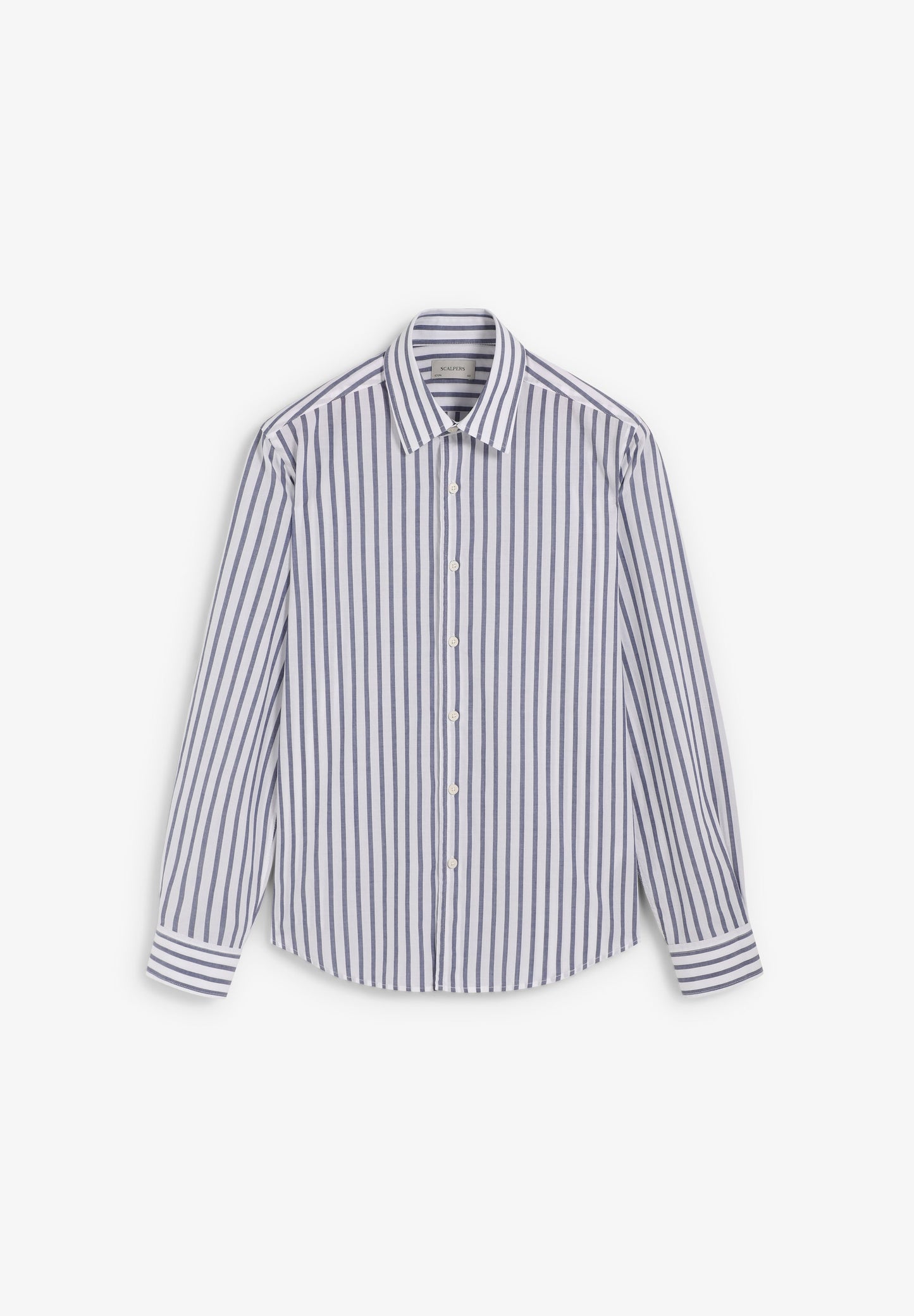 CAMISA ÀS RISCAS ALGODÃO REGULAR FIT