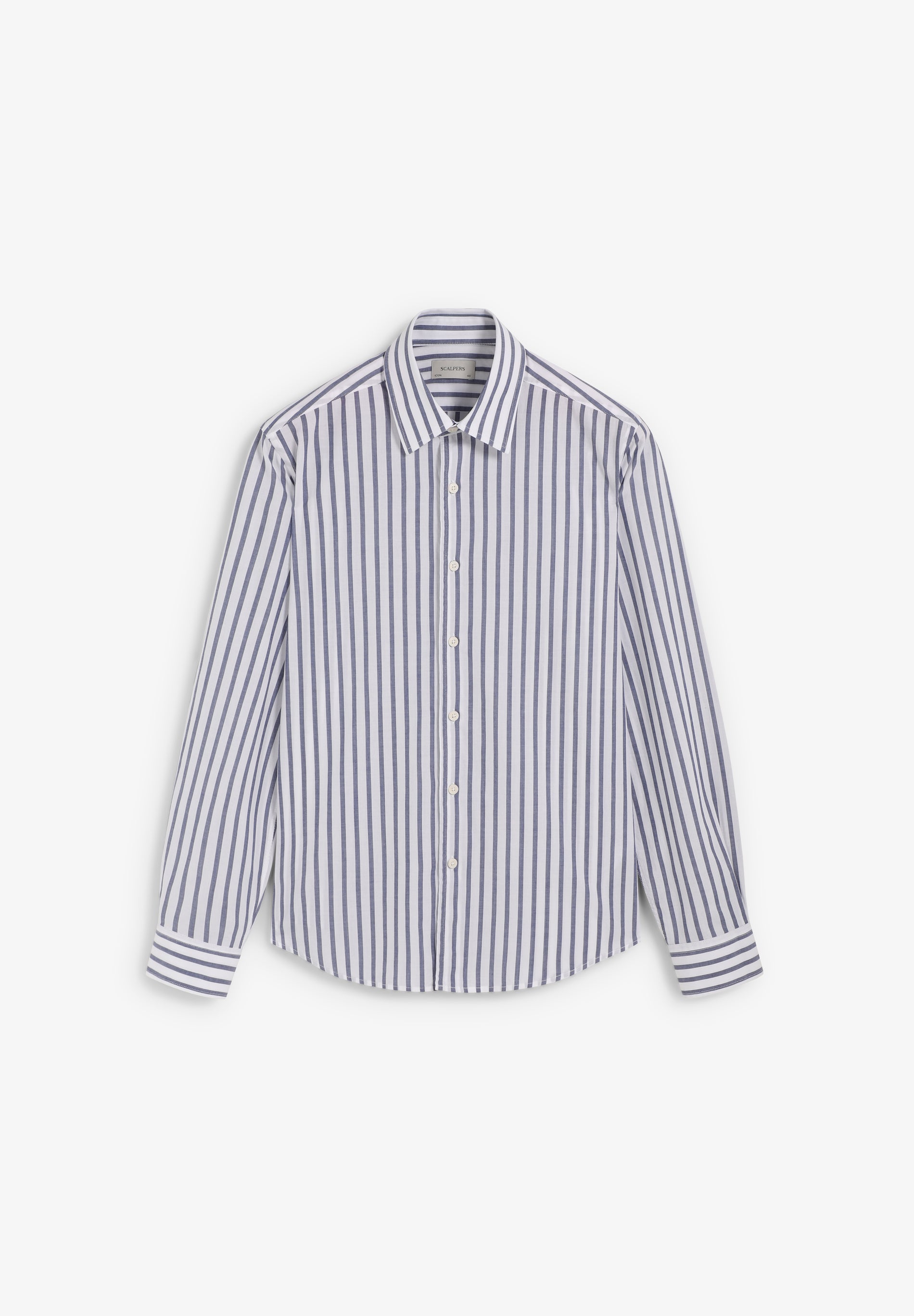 CAMISA ÀS RISCAS ALGODÃO REGULAR FIT