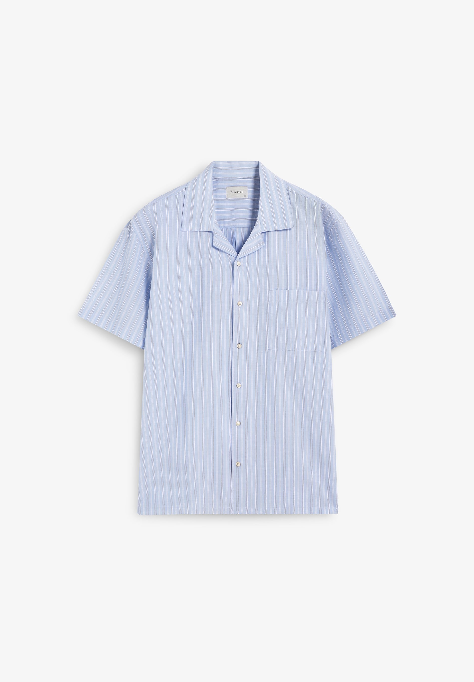 CAMISA DE MANGA CURTA ÀS RISCAS