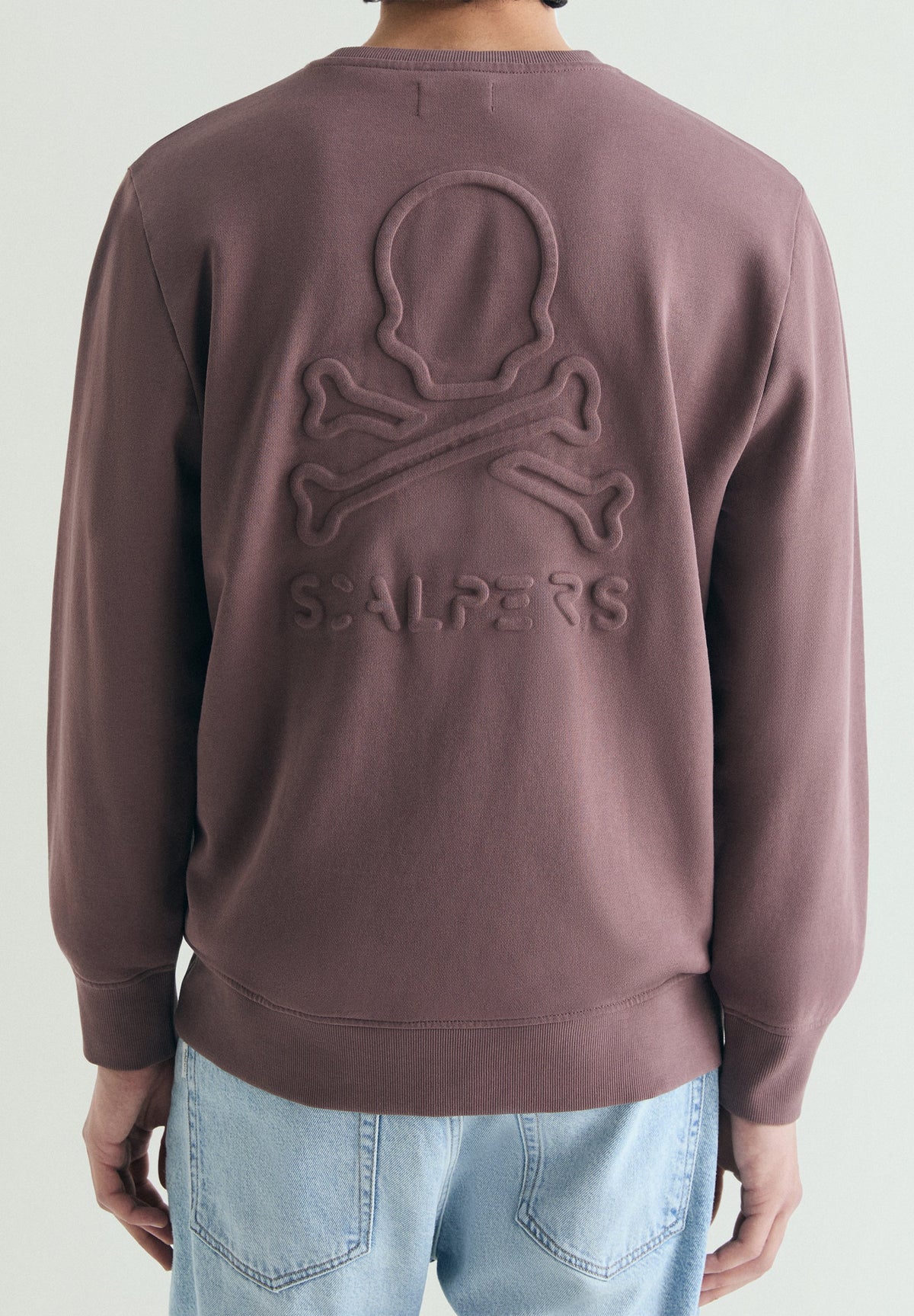 SWEATSHIRT SKULL EM RELEVO