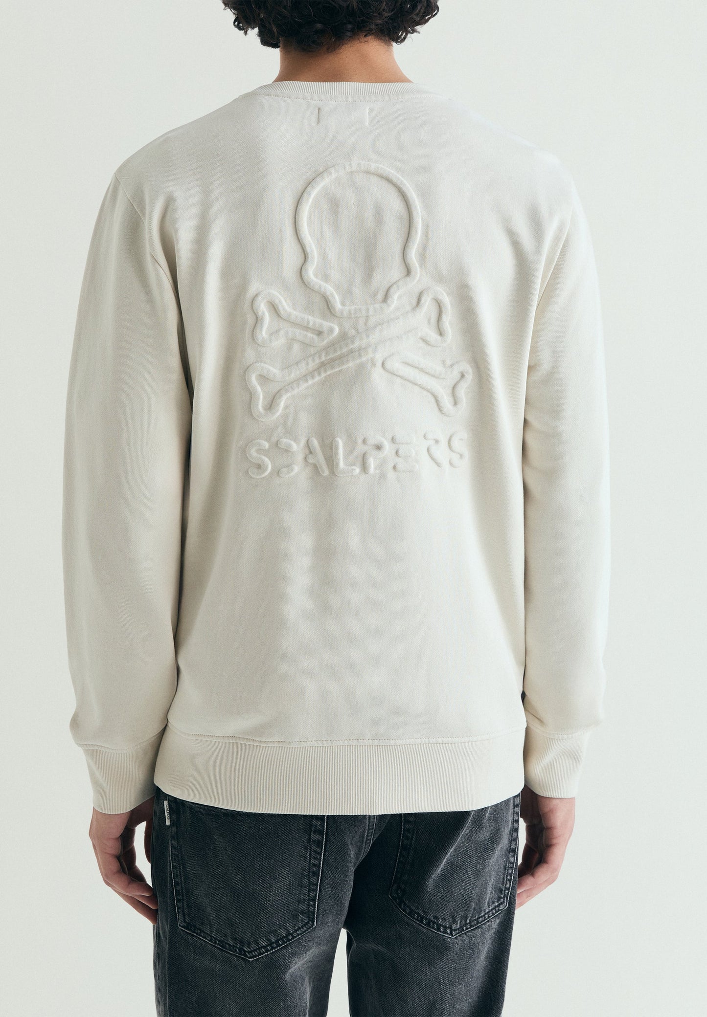 SWEATSHIRT SKULL EM RELEVO