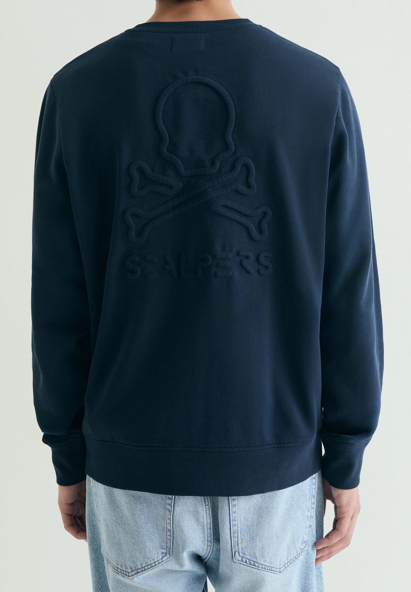SWEATSHIRT SKULL EM RELEVO