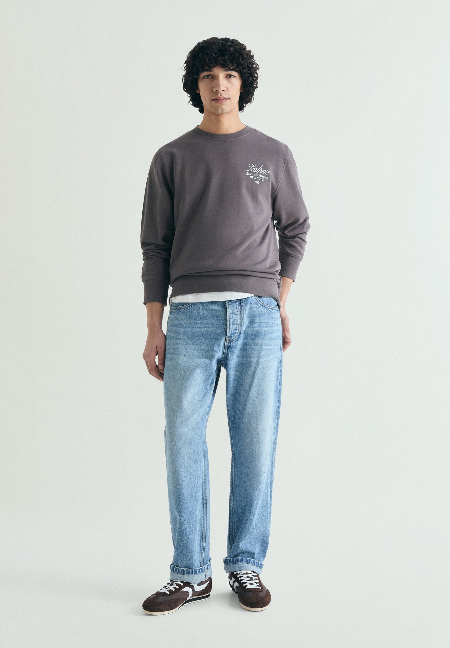 SWEATSHIRT DESBOTADA COM PADRÃO