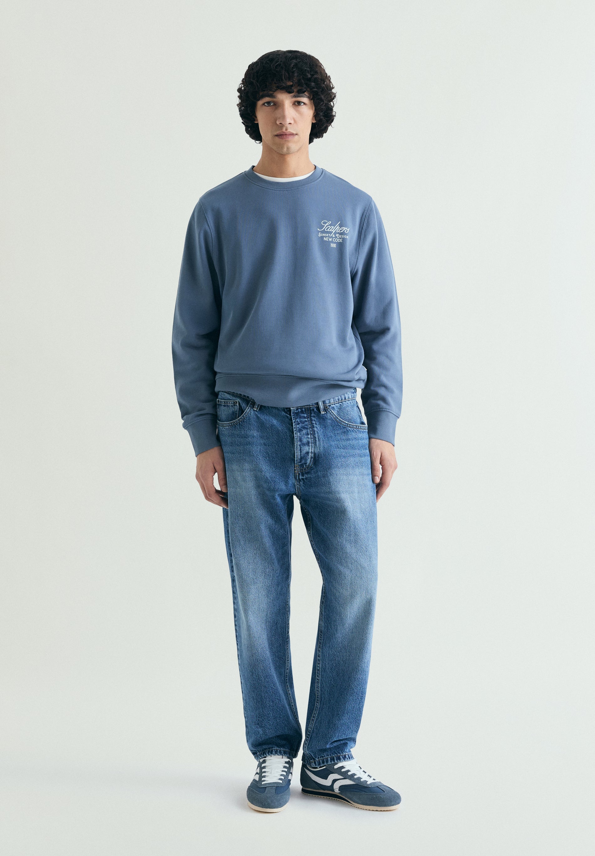 SWEATSHIRT DESBOTADA COM PADRÃO