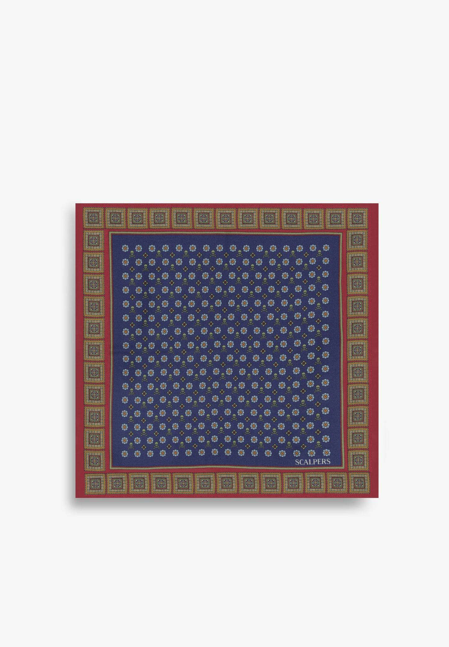 SCMINI FLOWER SKULL POCHETTE