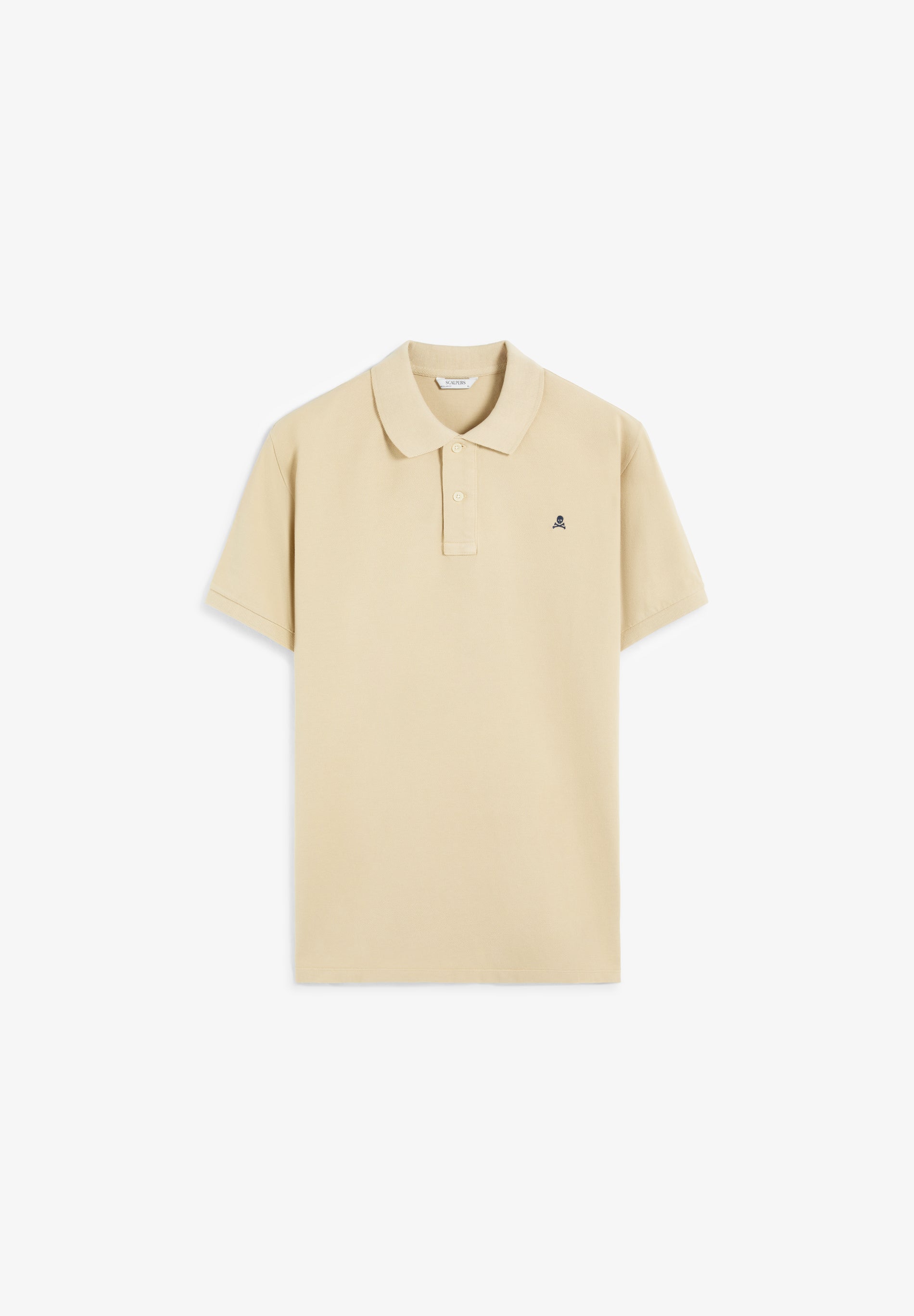 CAMISA POLO DE PIQUÉ BORDADO EM CONTRASTE