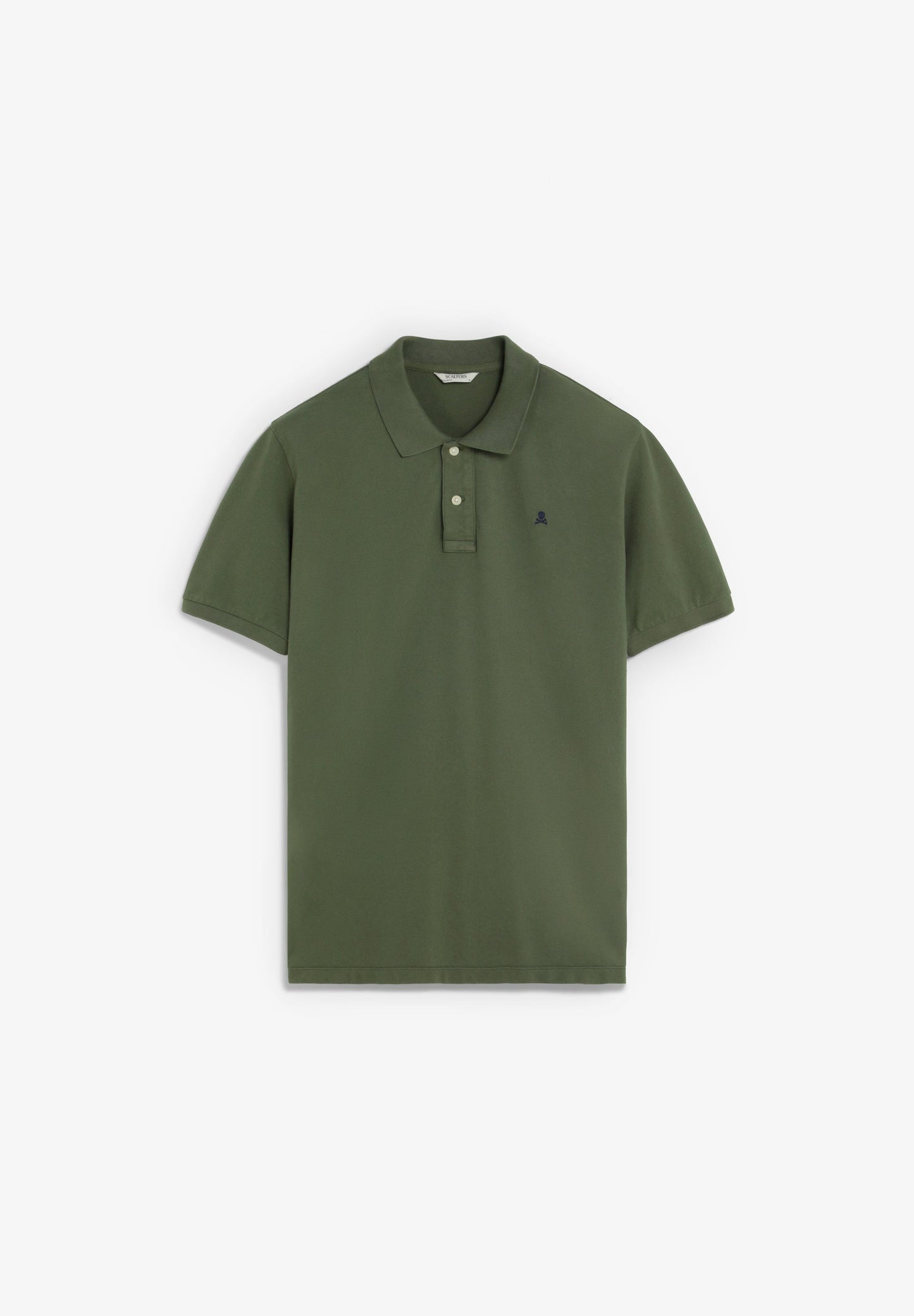 CAMISA POLO DE PIQUÉ BORDADO EM CONTRASTE