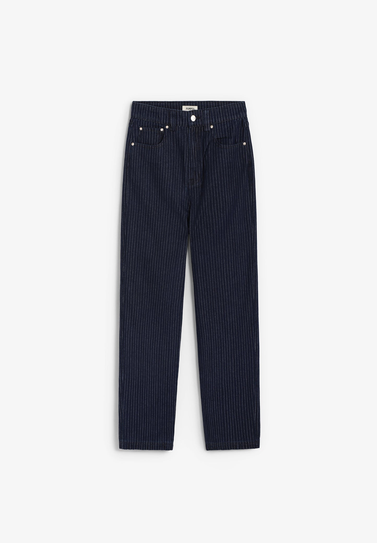 POMPEII BRAND | NAVY STRIPED 5 - POCKET DENIM