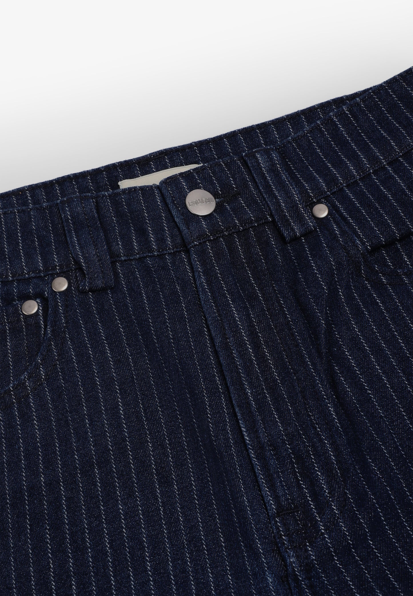 POMPEII BRAND | NAVY STRIPED 5 - POCKET DENIM