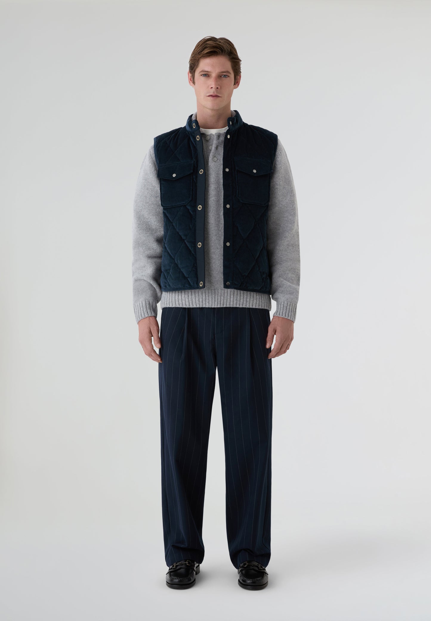 WOOLRICH | COLETE DE BOMBAZINA COM ACOLCHADO DE LOSANGOS