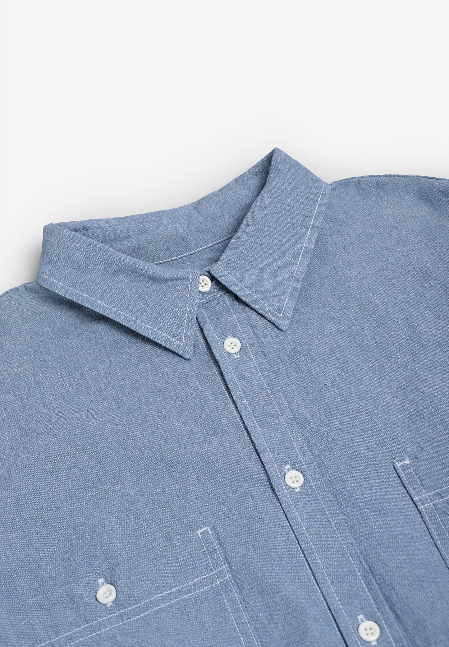 KAPPY | 2 POCKET DENIM SHIRT
