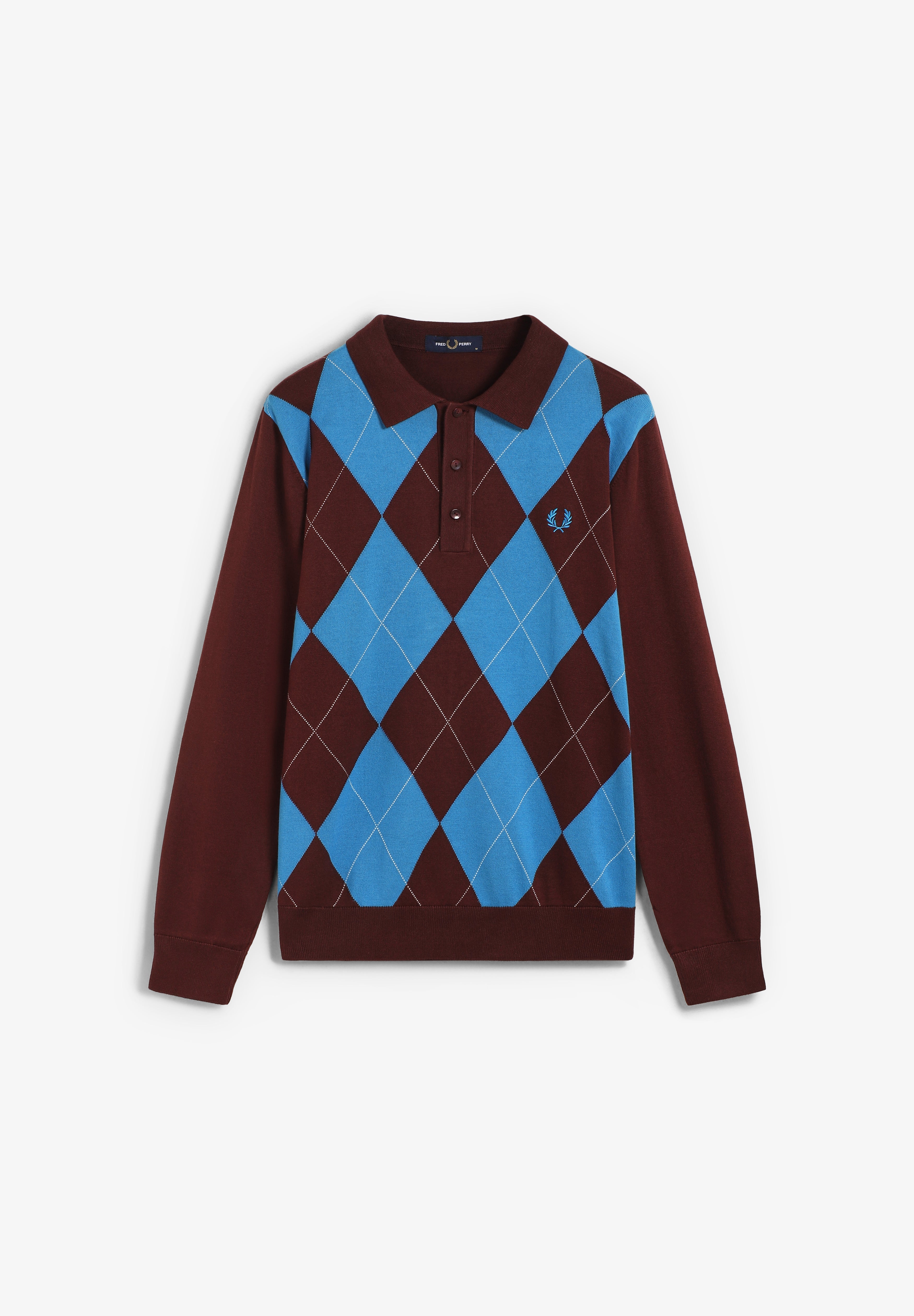 FRED PERRY | ARGYLE LS KNITTED