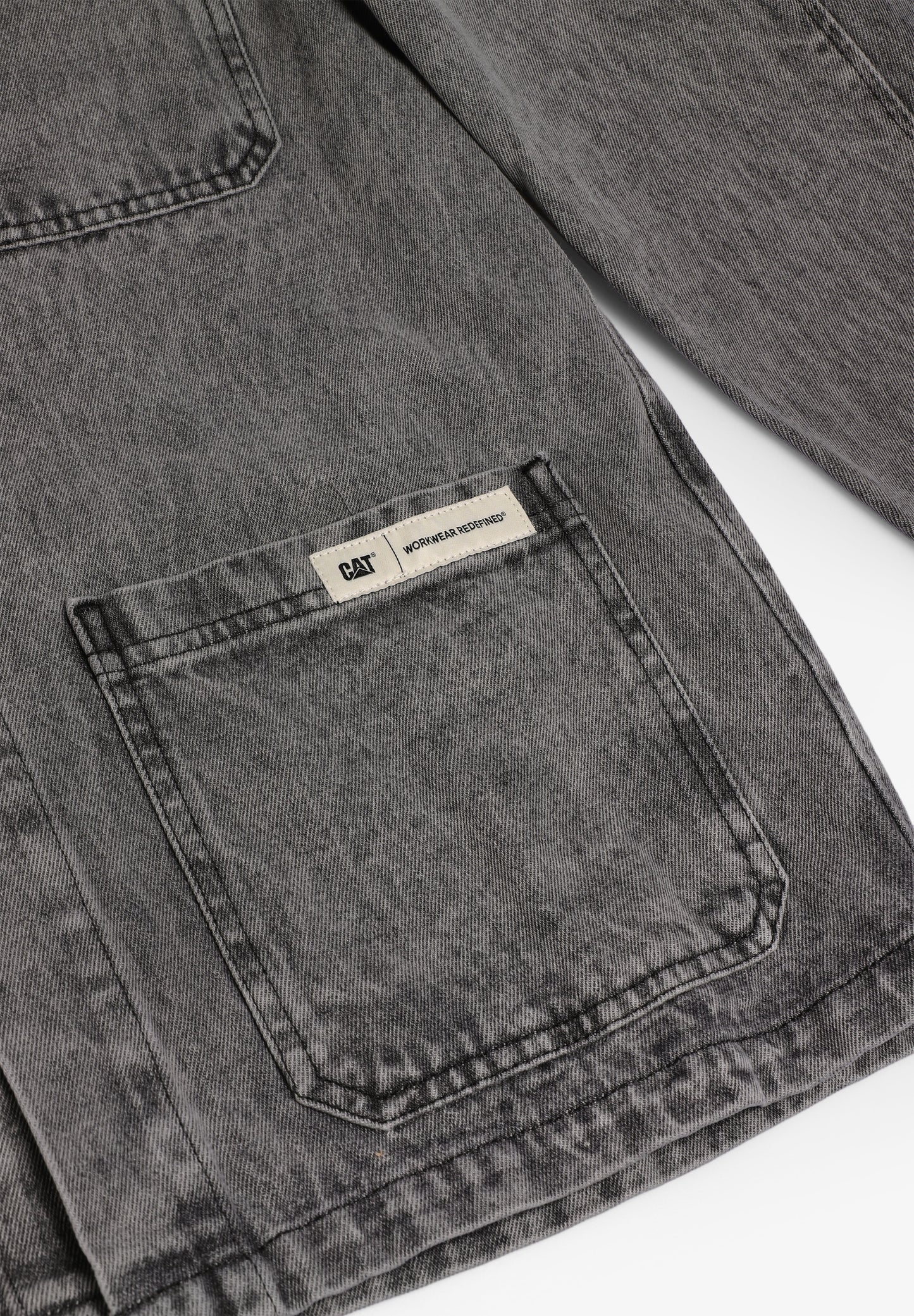 CAT | CAMISA COMPRIDA JEANS OVERSHIRT WITH ACID WASH