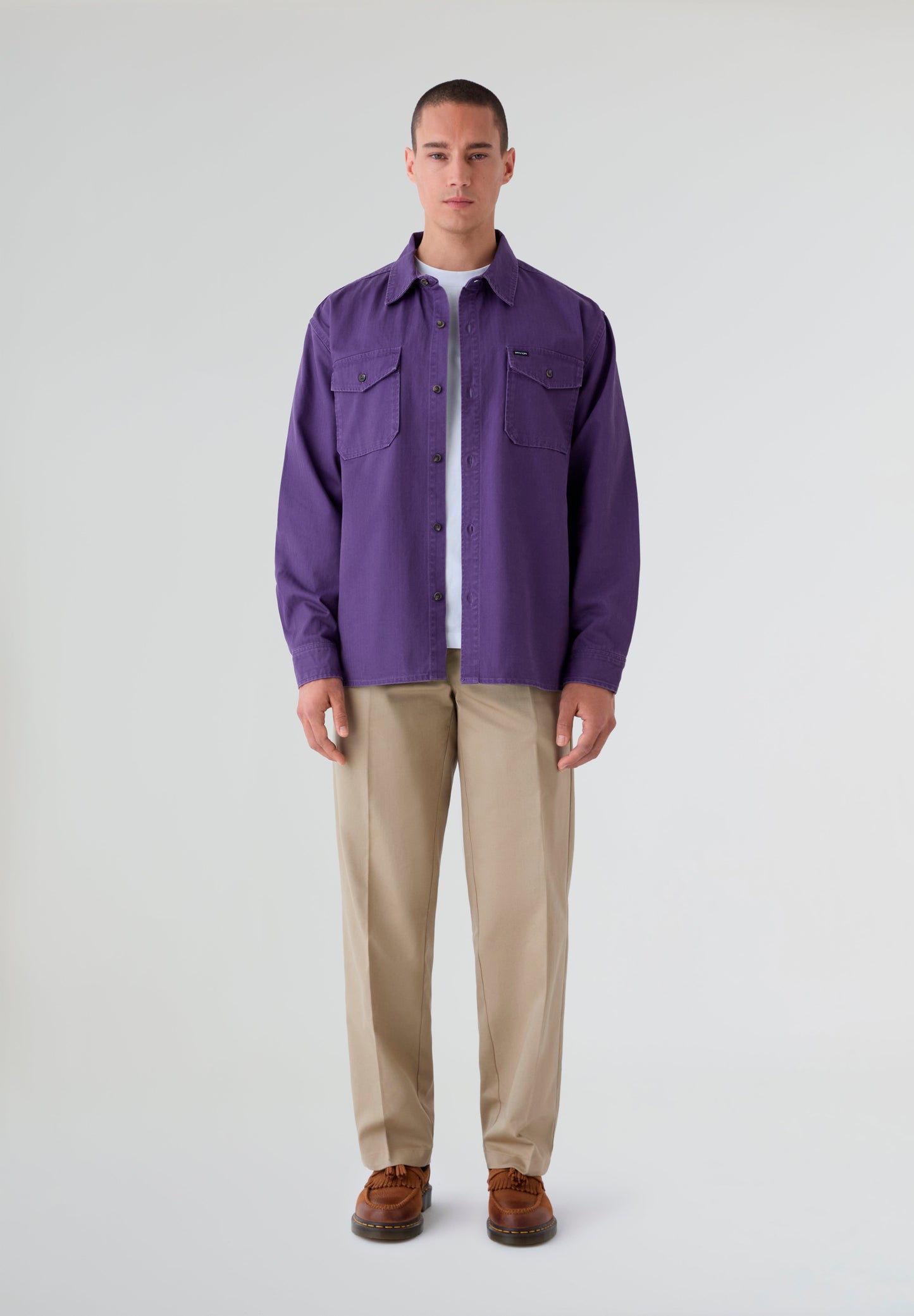 BRIXTON | HERRINGBONE LW RELAXED OVERSHI