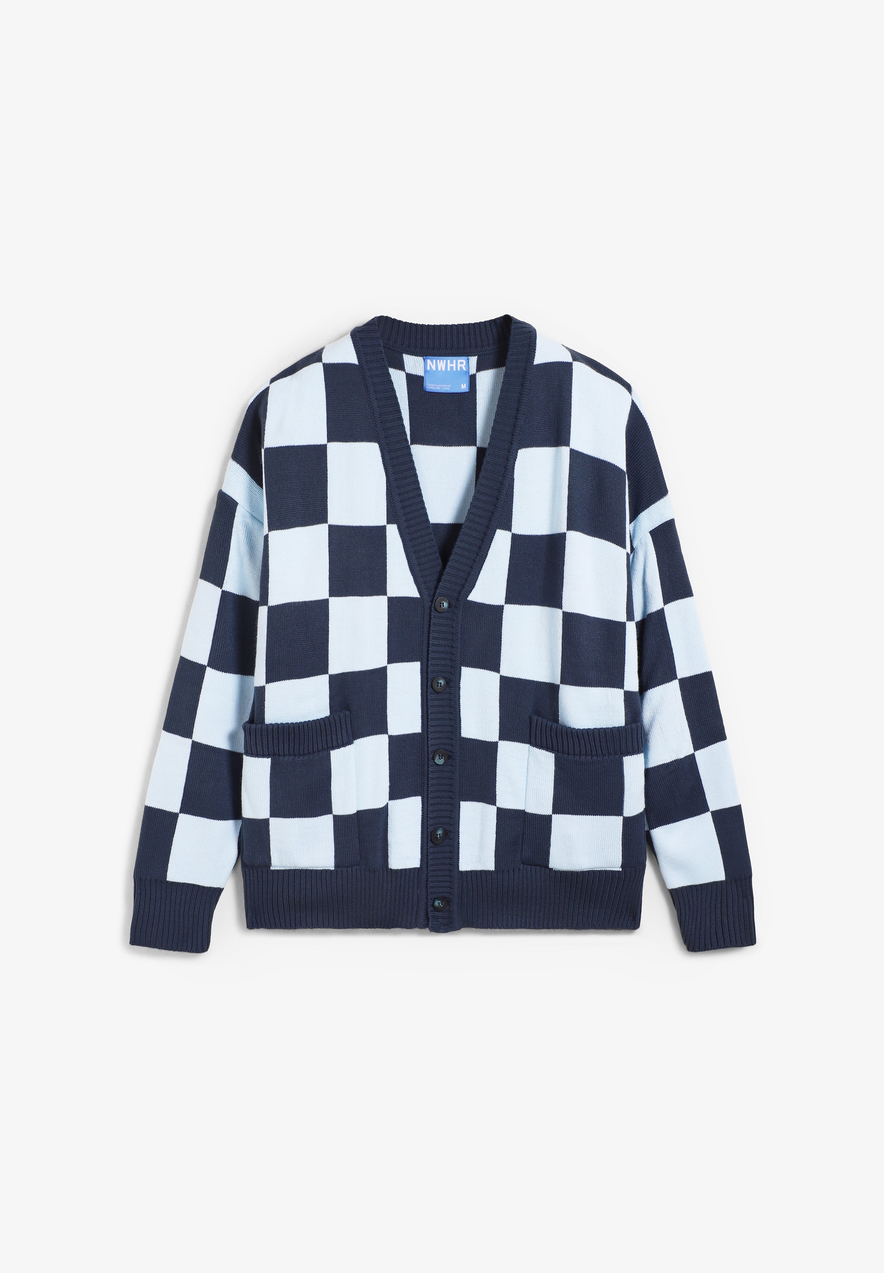 NWHR | CHECKERED BLUE CARDIGAN