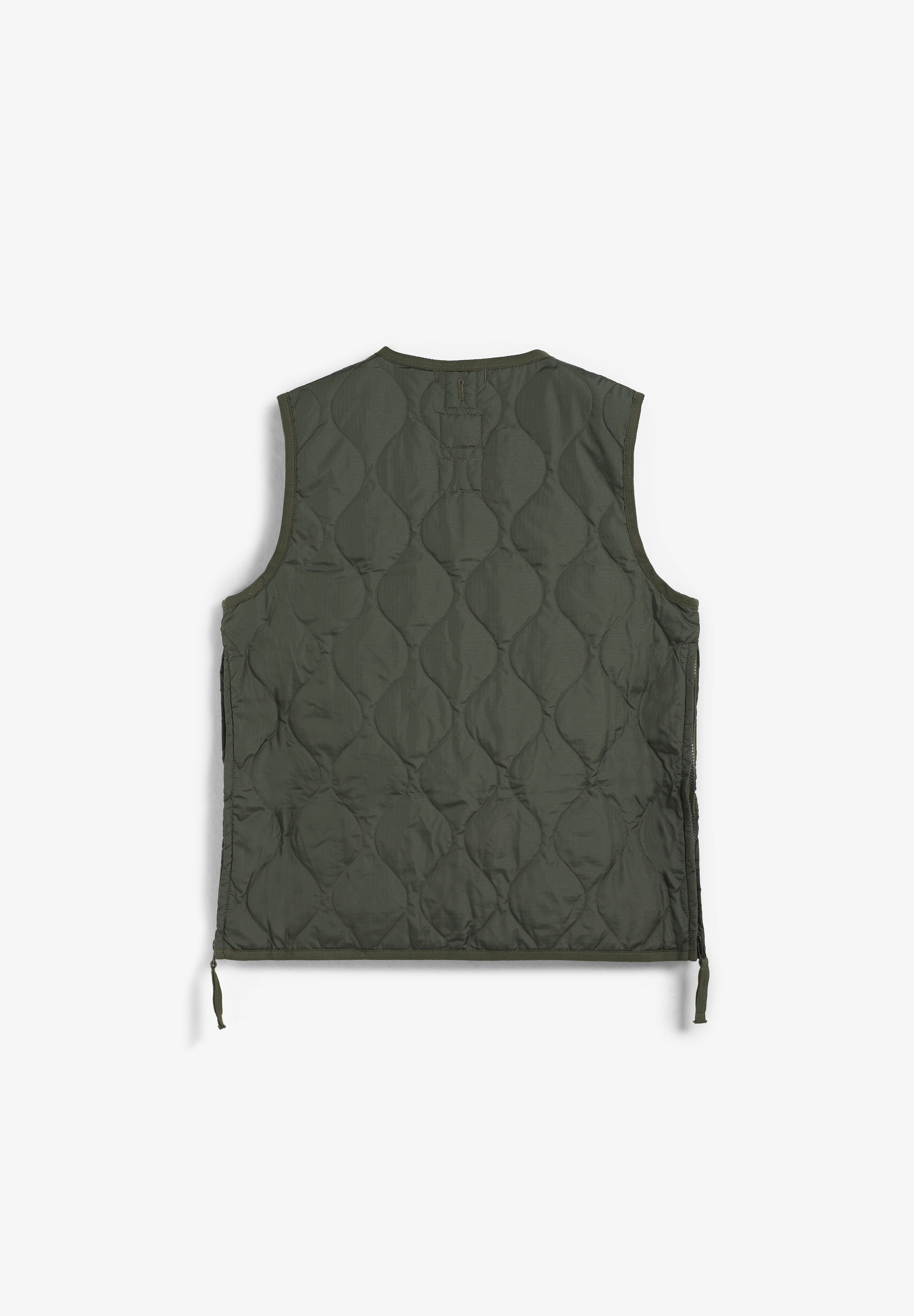 TAION | COLETE MILITAR GOLA EM V E ZIP UNISEXO