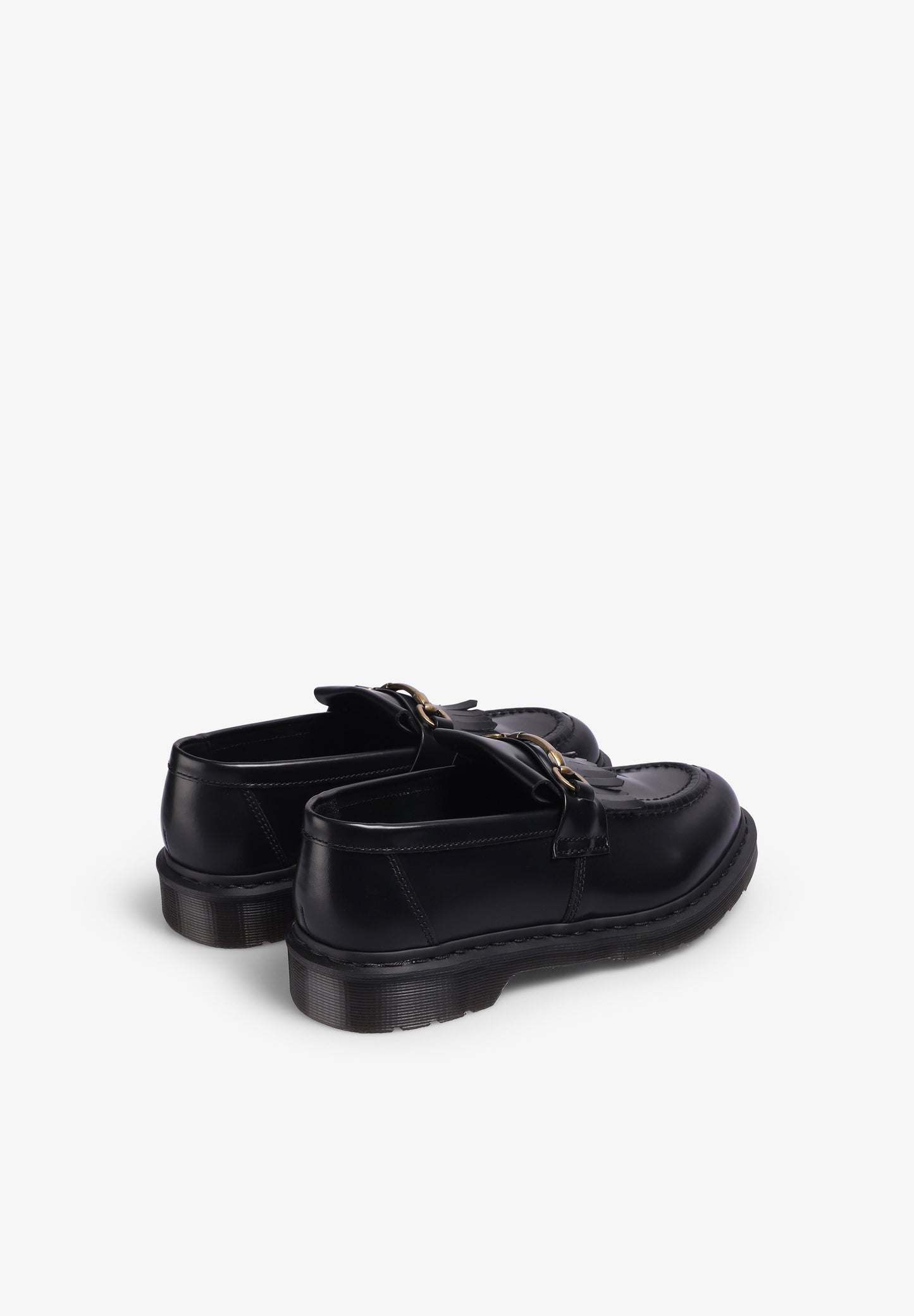 DR MARTENS | MOCASSINS ADRIAN DE PELE SMOOTH COM REBORDO E FRANJAS