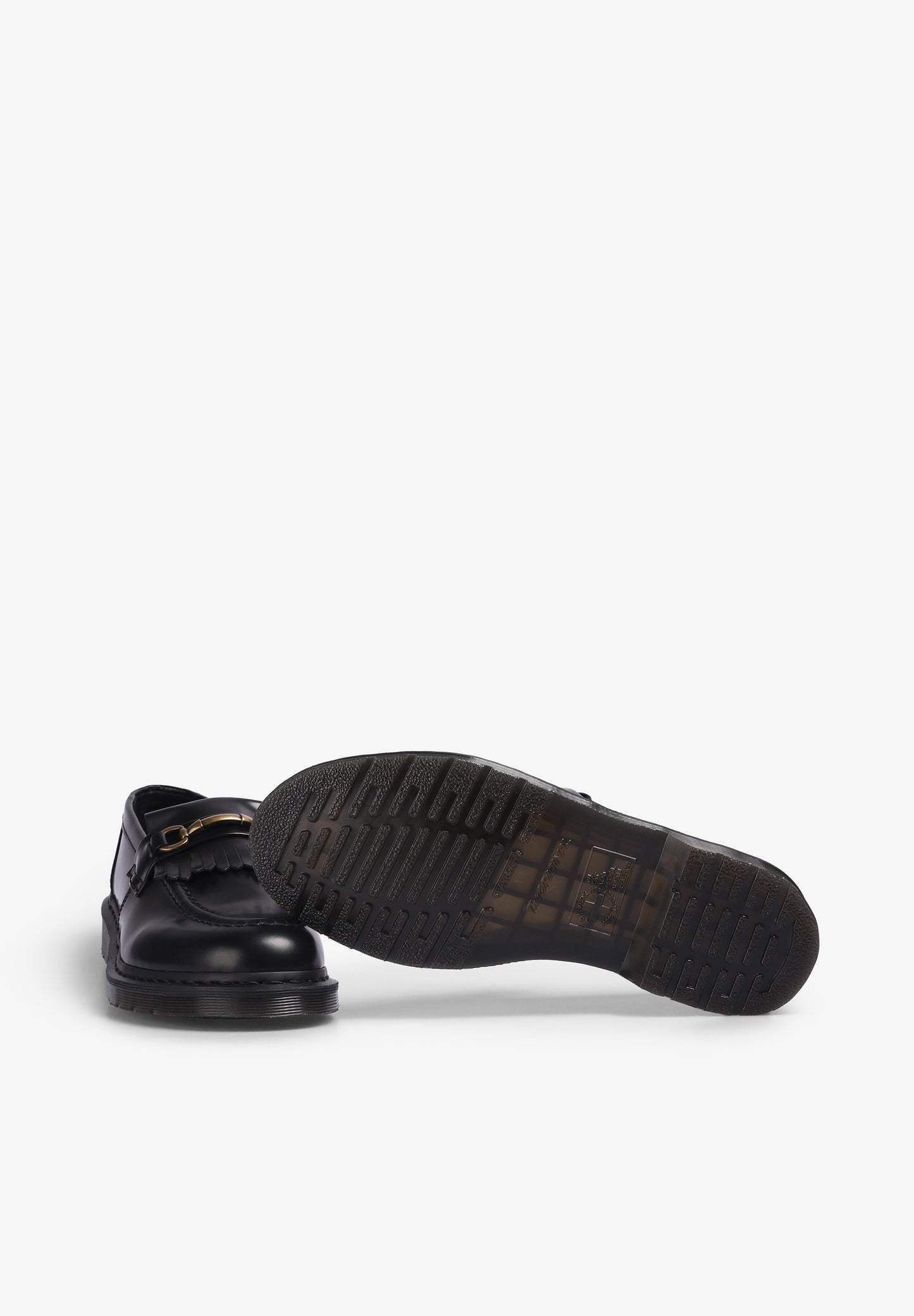 DR MARTENS | MOCASSINS ADRIAN DE PELE SMOOTH COM REBORDO E FRANJAS