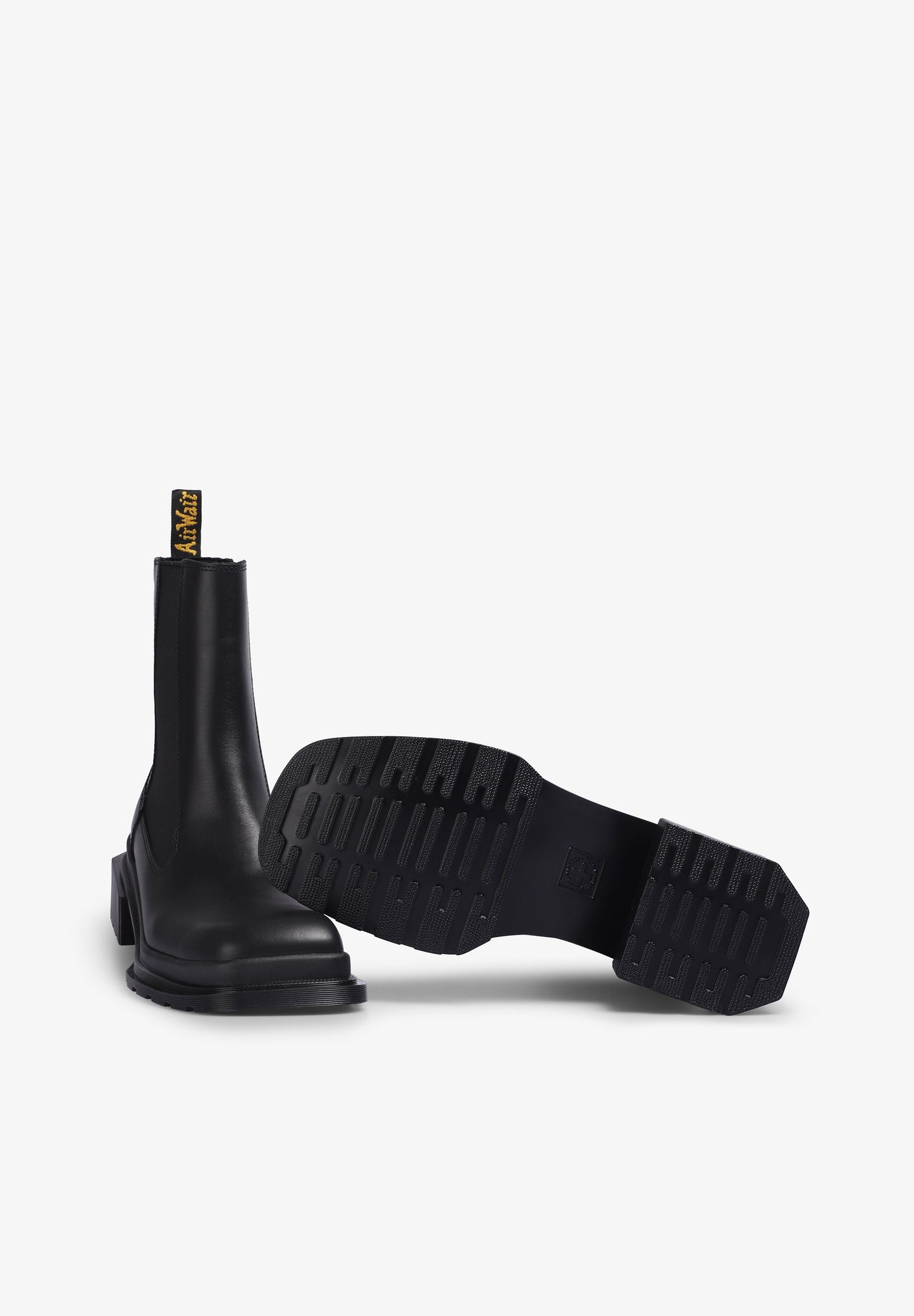 DR MARTENS | BOTAS CHELSEA MAYBOLE DE PELE COM BIQUEIRA QUADRARA