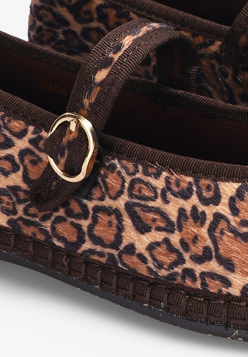 FLABELUS | SLIPPERS PIERRE LEOPARD BROWN
