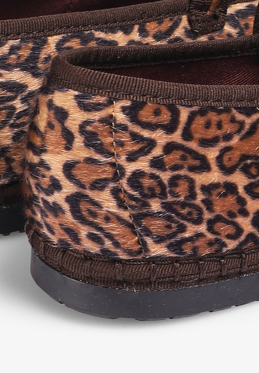 FLABELUS | SLIPPERS PIERRE LEOPARD BROWN