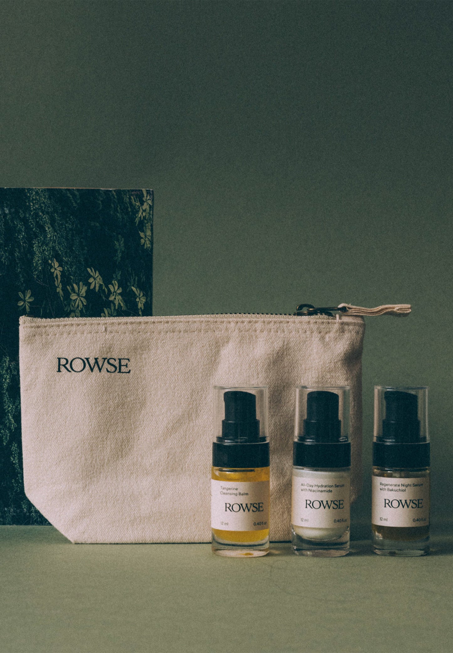 ROWSE | STARTER KIT (DESMAQUILHANTE, HIDRATANTE E SÉRUM) 12ML