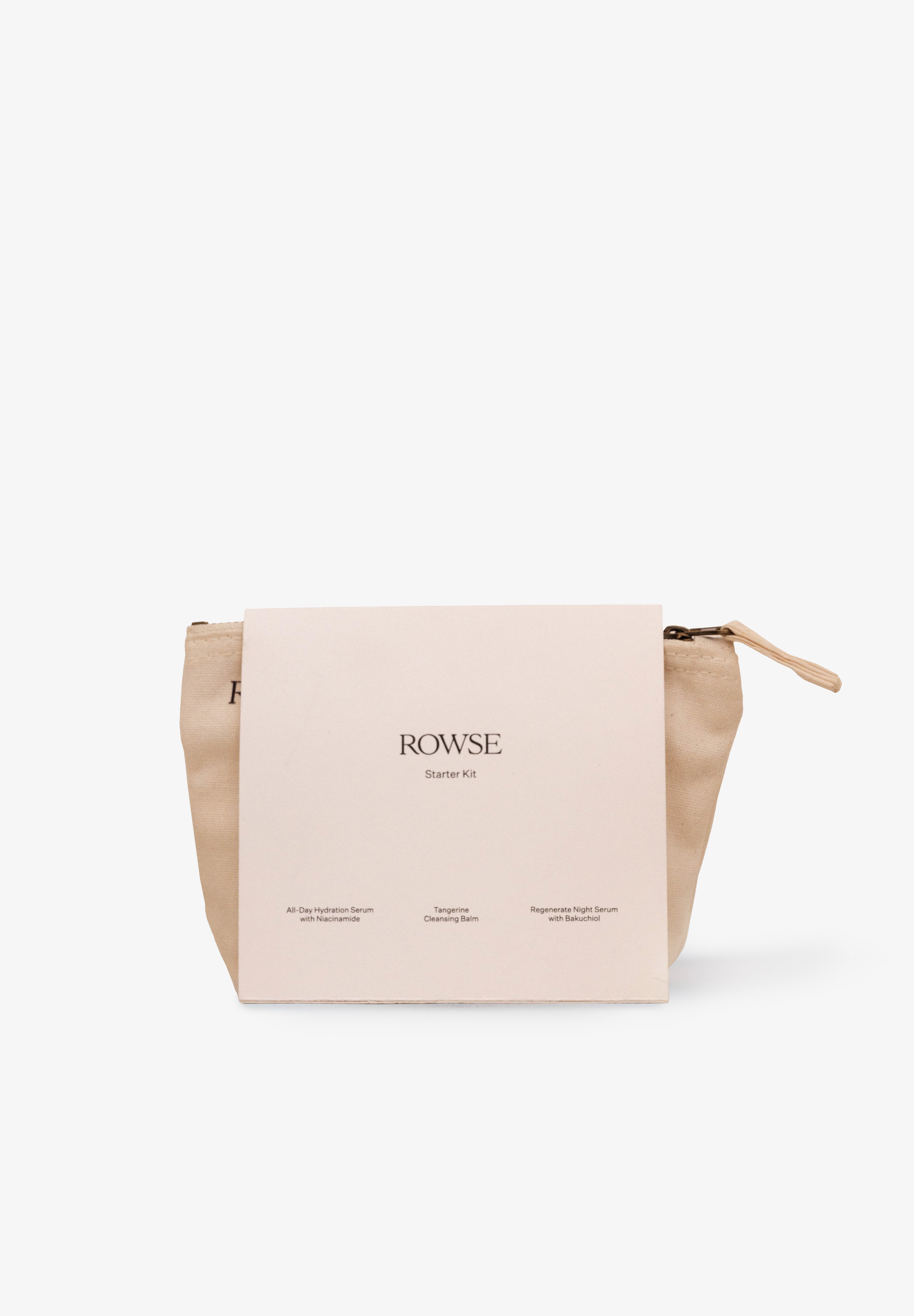 ROWSE | STARTER KIT (DESMAQUILHANTE, HIDRATANTE E SÉRUM) 12ML