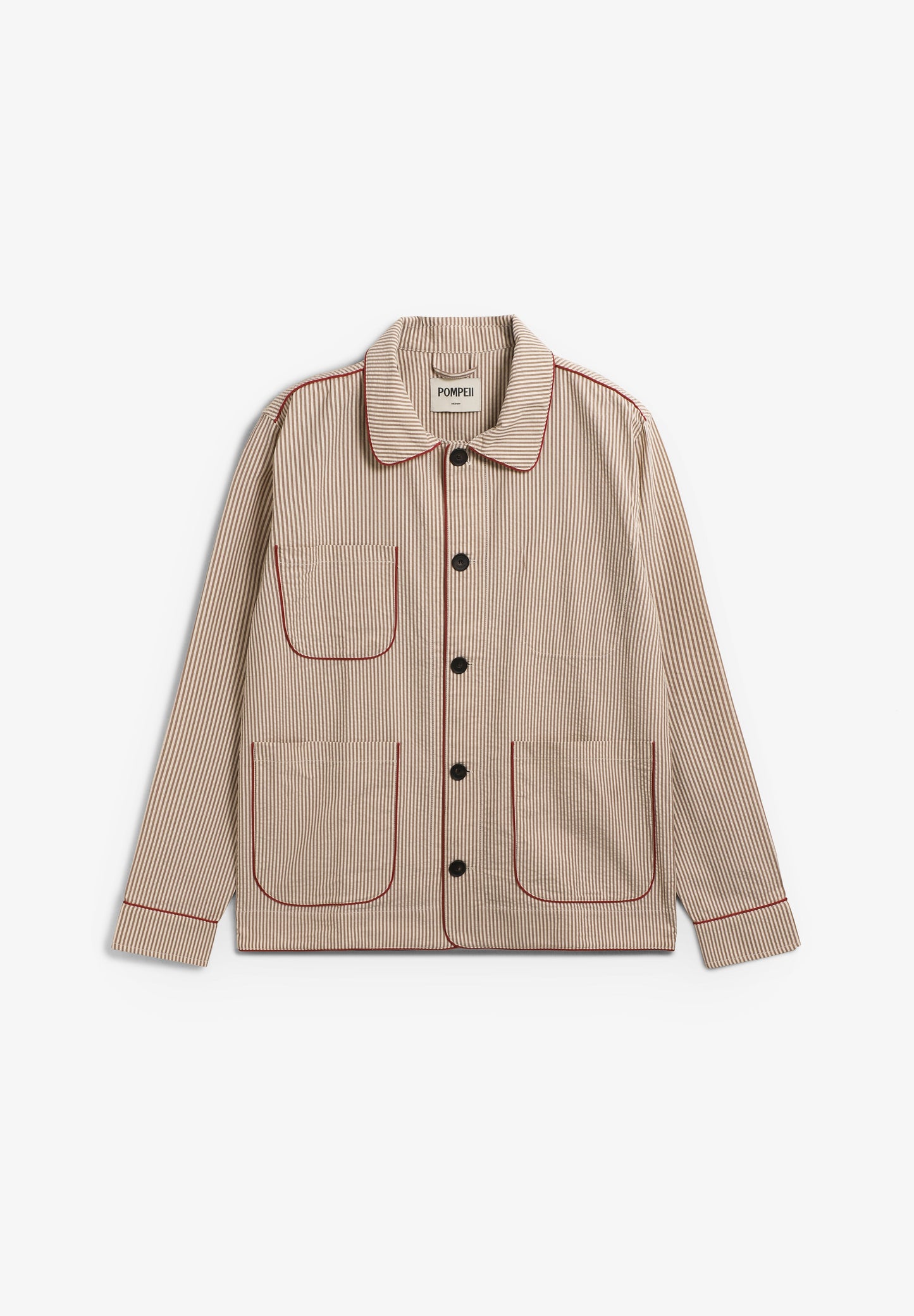 POMPEII | STRIPES STRUCTURED CREAM CHORE JACKET