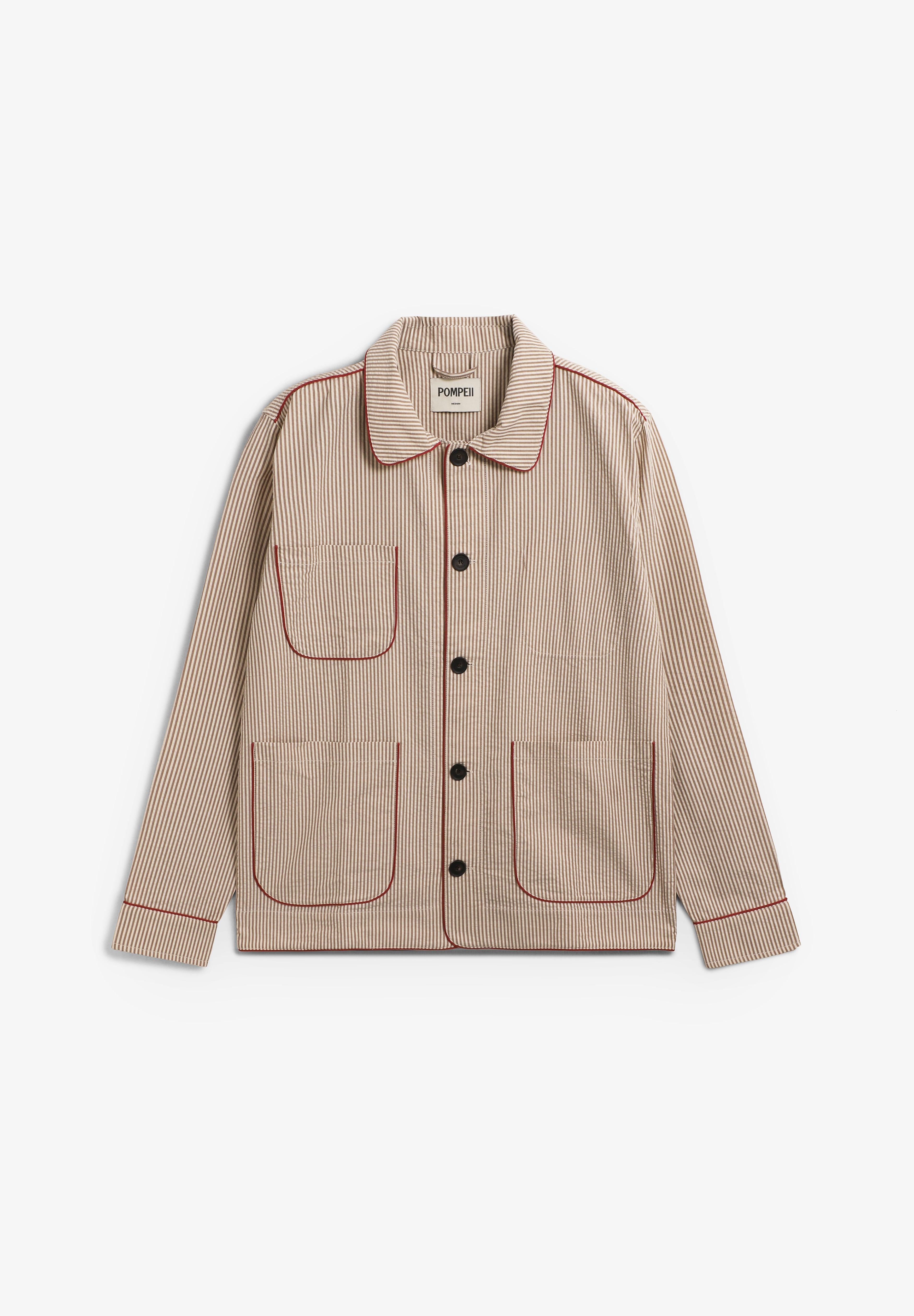 POMPEII | STRIPES STRUCTURED CREAM CHORE JACKET