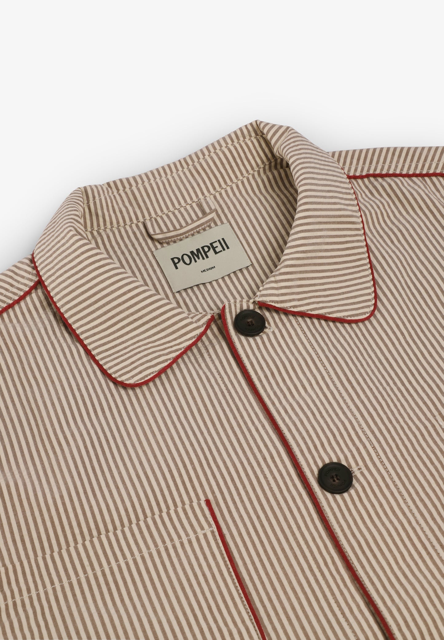 POMPEII | STRIPES STRUCTURED CREAM CHORE JACKET