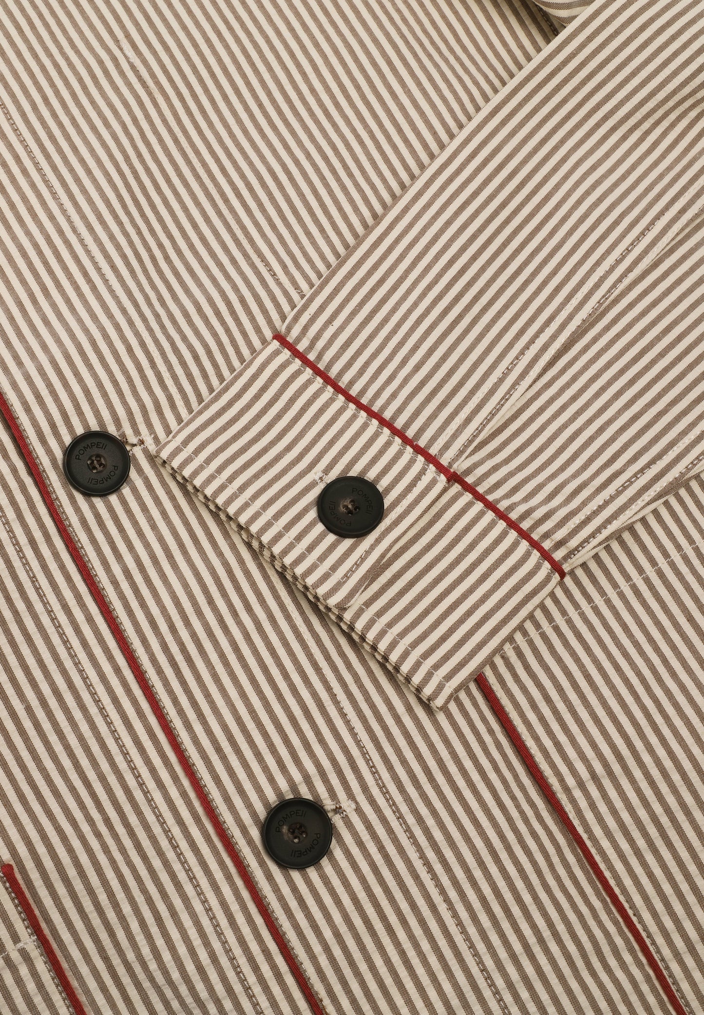 POMPEII | STRIPES STRUCTURED CREAM CHORE JACKET