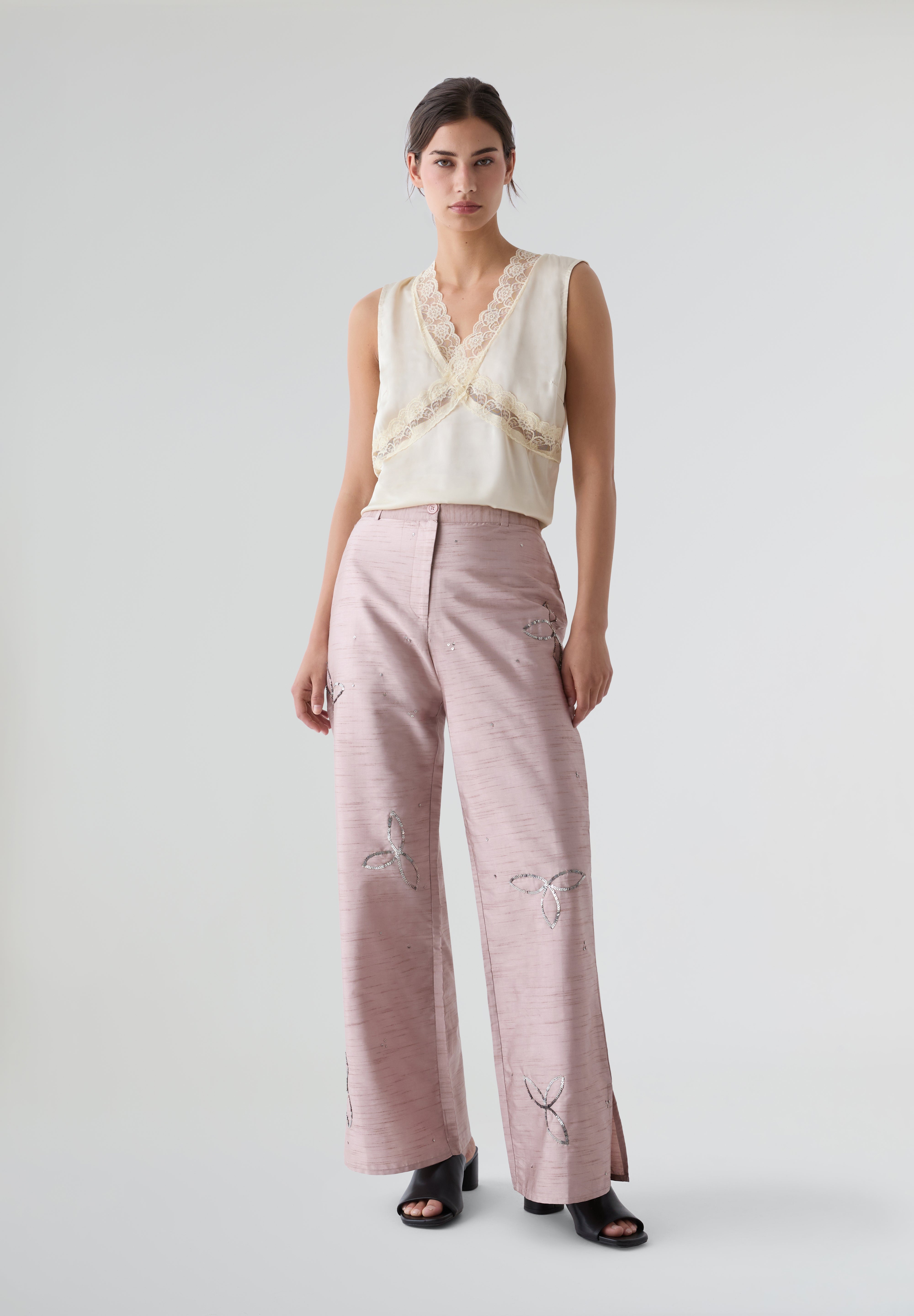 LAAGAM | CALÇAS AMELIE TEXTURED